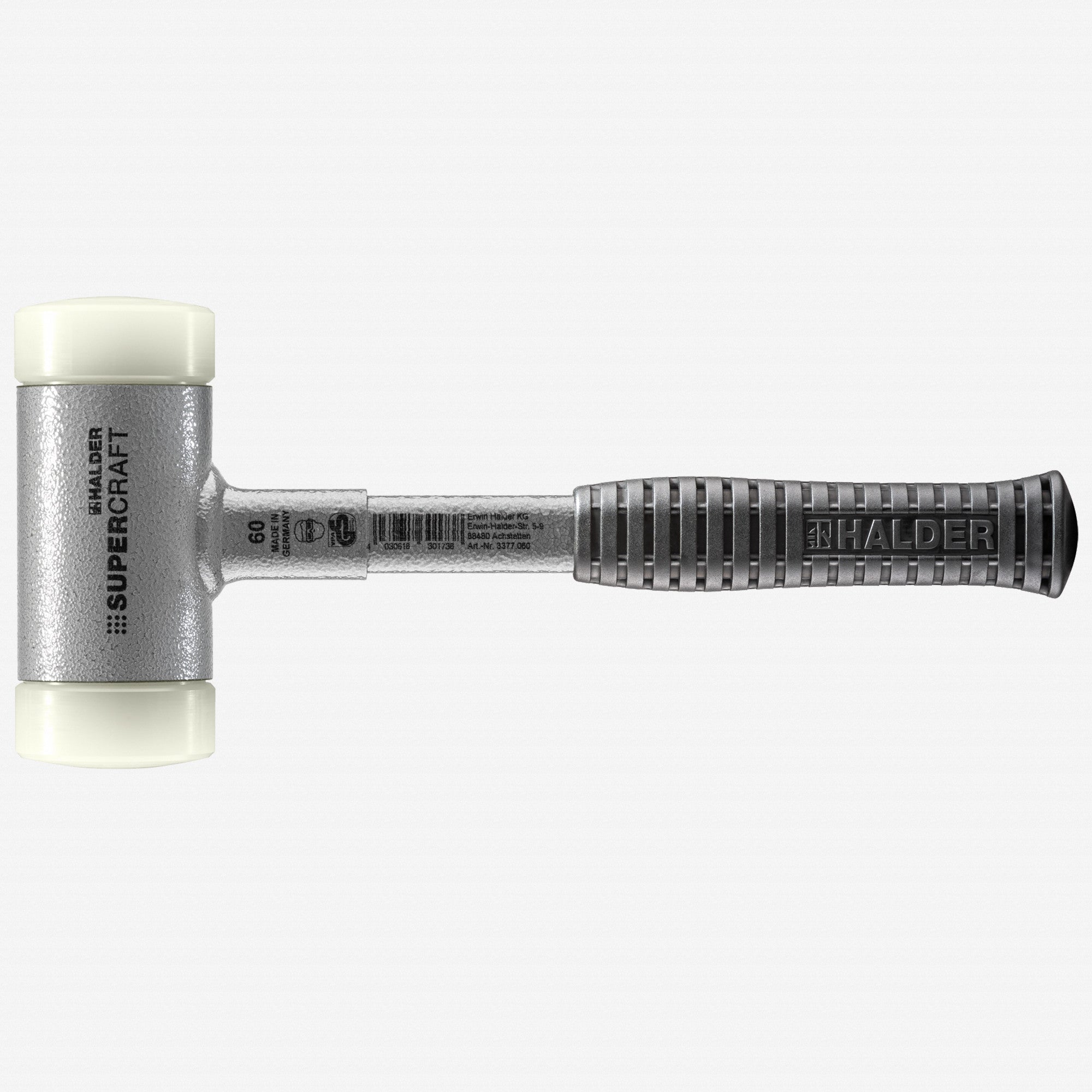 Halder Supercraft Dead Blow, Non-Rebounding Mallet with Nylon Face Inserts and Steel Housing, 2.36" / 61.73 oz. - HA3377.060 - KC Tool