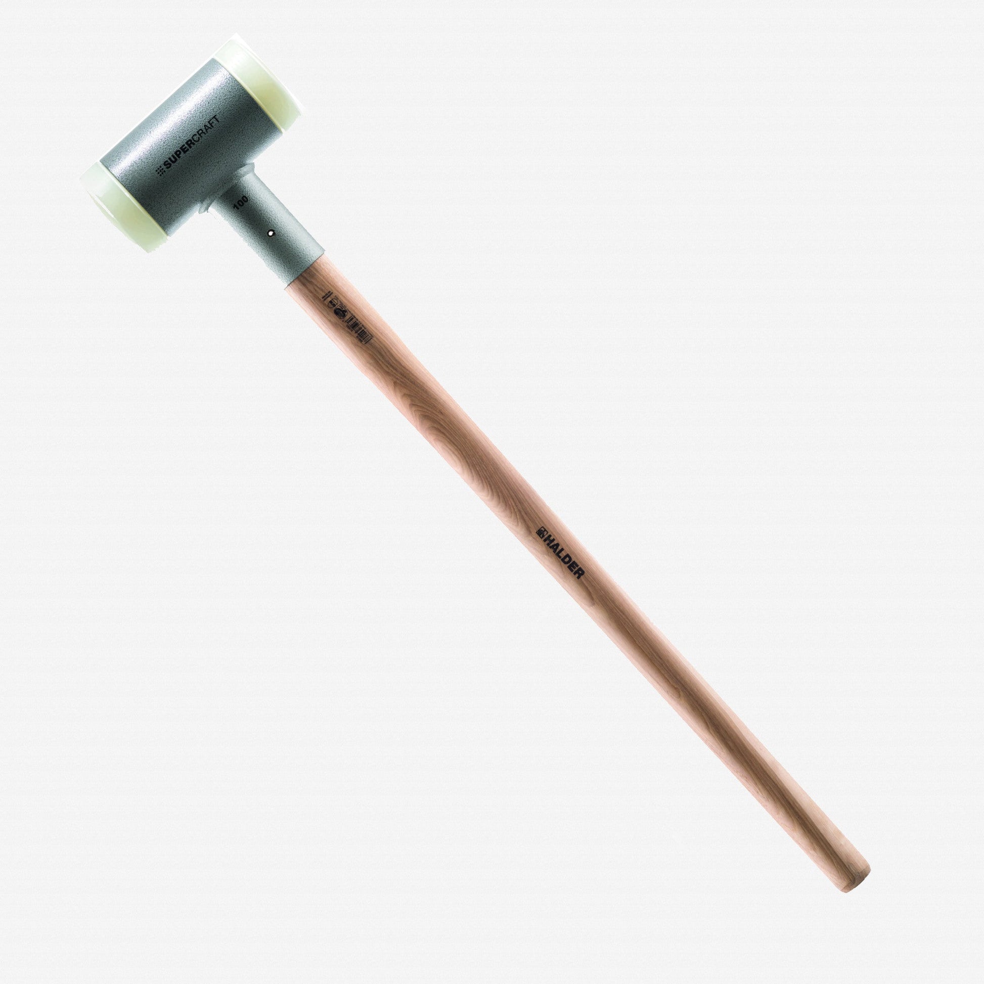 Halder Supercraft Dead Blow, Non-Rebounding Sledgehammer with Nylon Face Inserts and Steel Housing, 3.15" / 155.56 oz. - HA3366.081 - KC Tool