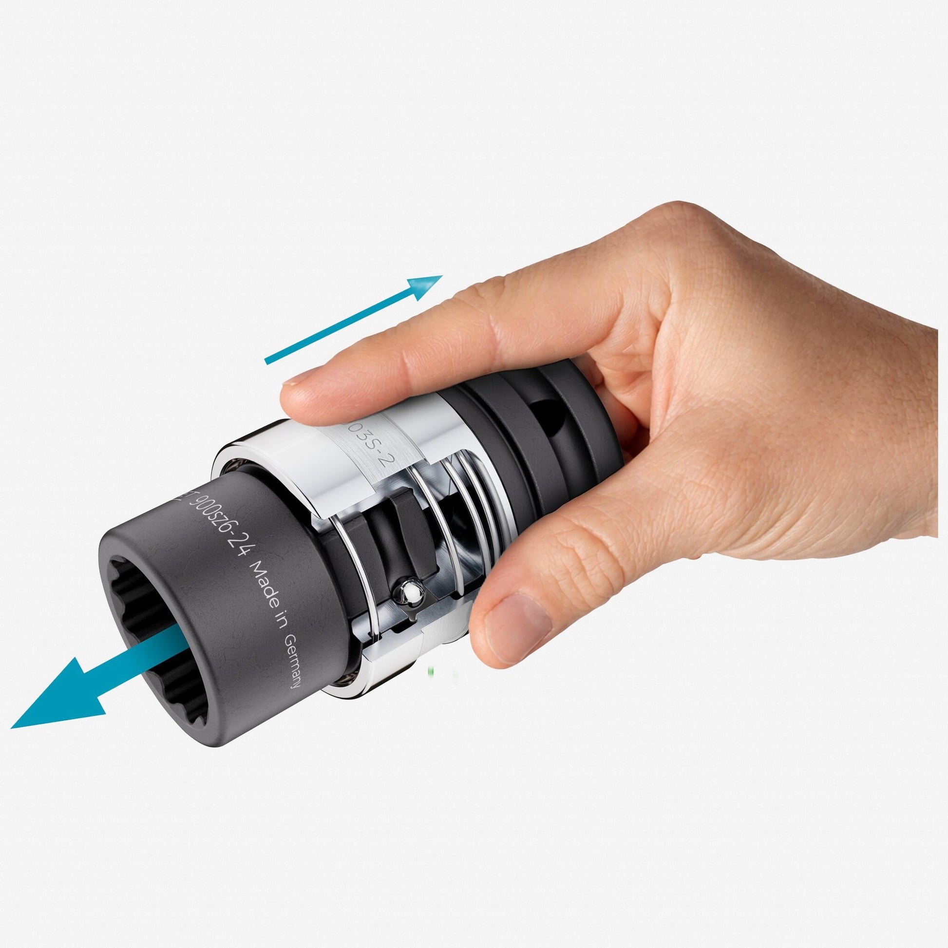 Hazet 1003S - 2 24 mm Inside Hexagon Profile Impact Quick - Change Adapter, 3/4" Drive, 54 mm - HZ1003S-2 - KC Tool