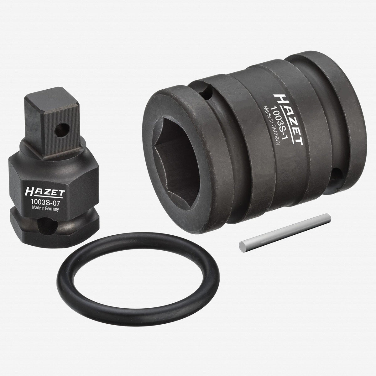 Hazet 1007S-7/4 Impact Adapter/Reducer Set, 3/4" Square Recess to 1/2" Square Plug - HZ1007S-7/4 - KC Tool