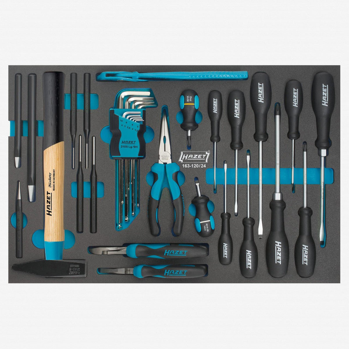 Hazet 163-120/24 Universal Set, 24 Pieces - HZ163-120/24 - KC Tool