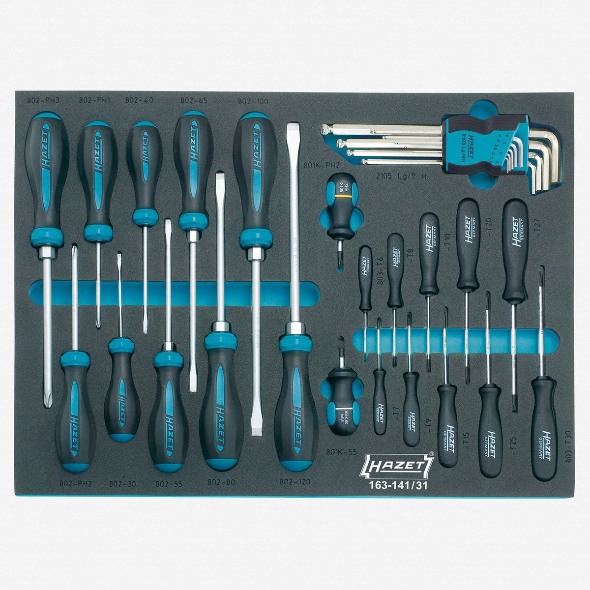 Hazet 163-141/31 Screwdriver set - HZ163-141/31 - KC Tool