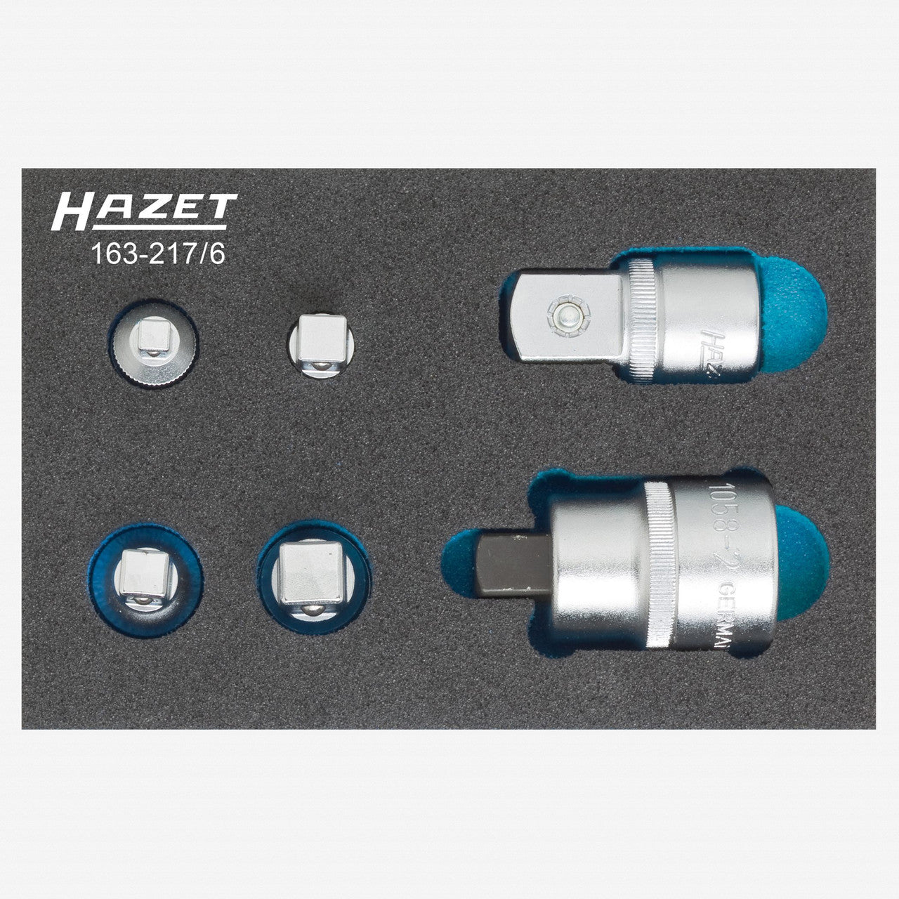 Hazet 163 - 217/6 Ratchet Adapter Set, 6 Pieces - HZ163-217/6 - KC Tool