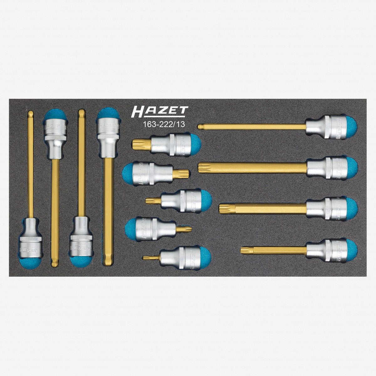 Hazet 163-222/13 Screwdriver socket set - HZ163-222/13 - KC Tool