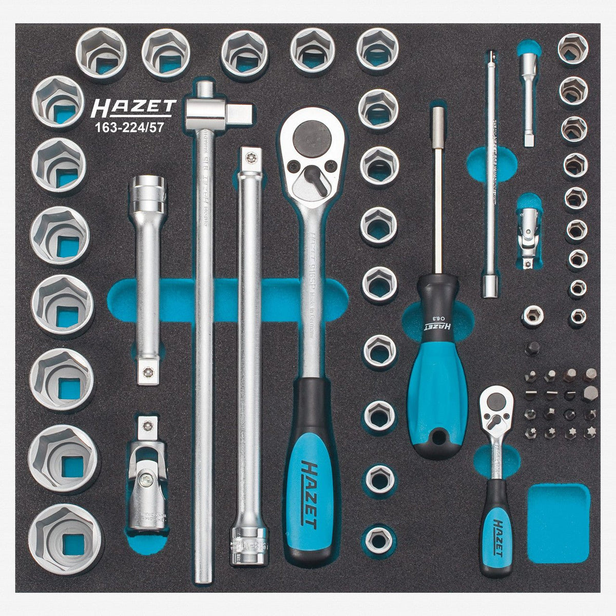 Hazet 163-224/57 Socket / screwdriver set - HZ163-224/57 - KC Tool