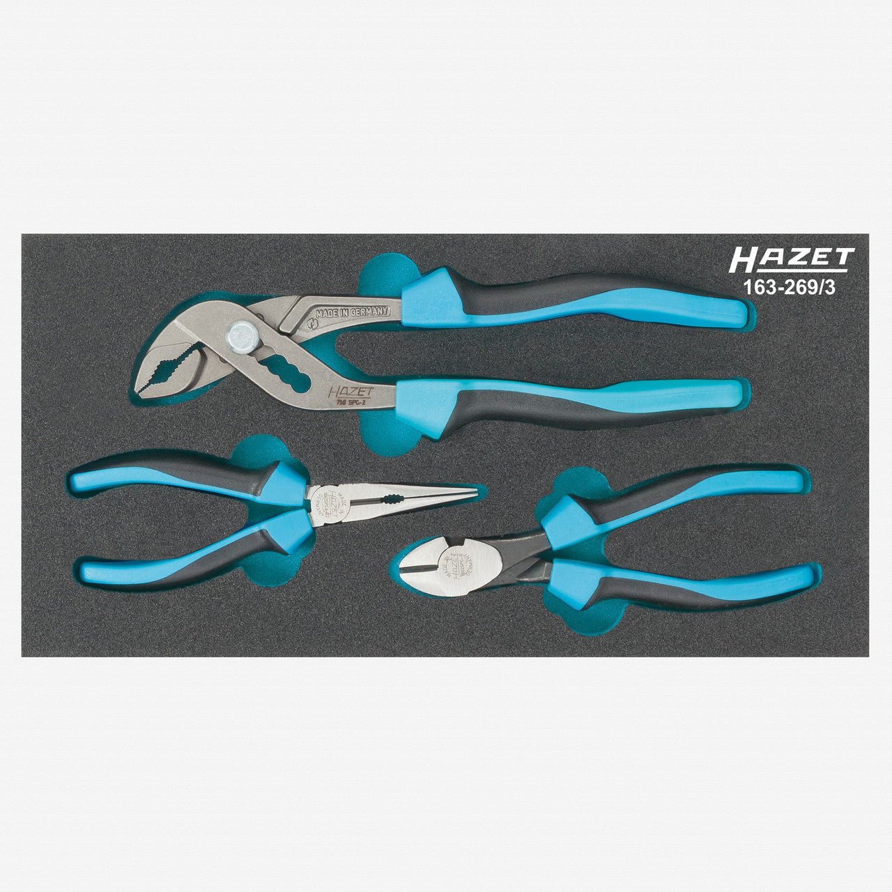 Hazet 163-269/3 Pliers Set, 3 Pieces - HZ163-269/3 - KC Tool