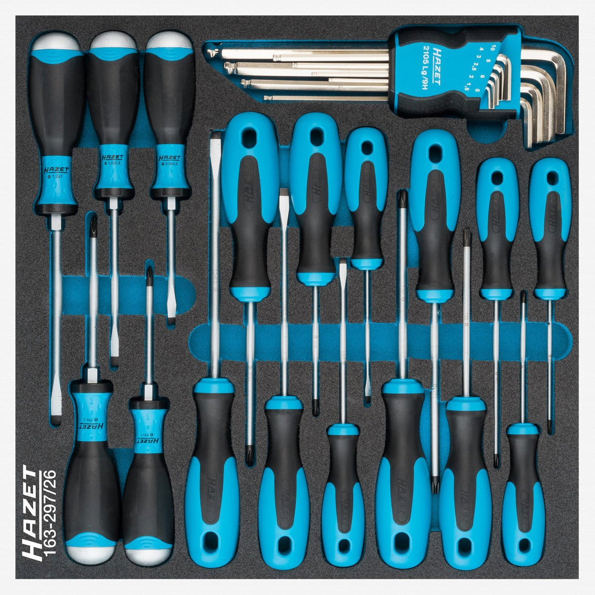 Hazet 163-297/26 Screwdriver set - HZ163-297/26 - KC Tool