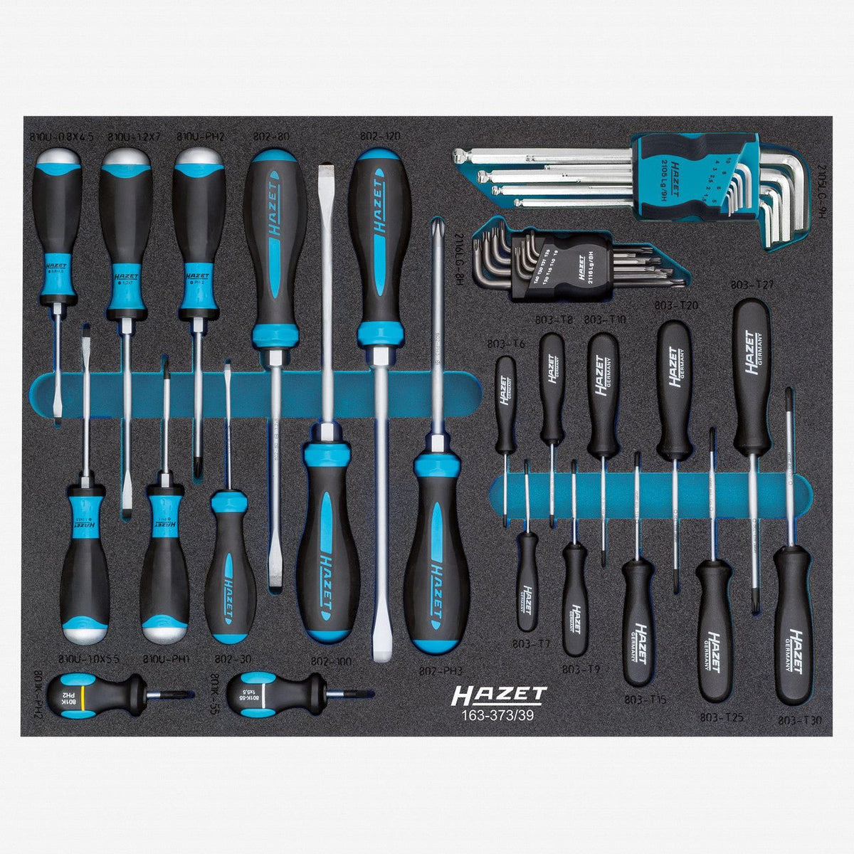 Hazet 163-373/39 Screwdriver set - HZ163-373/39 - KC Tool