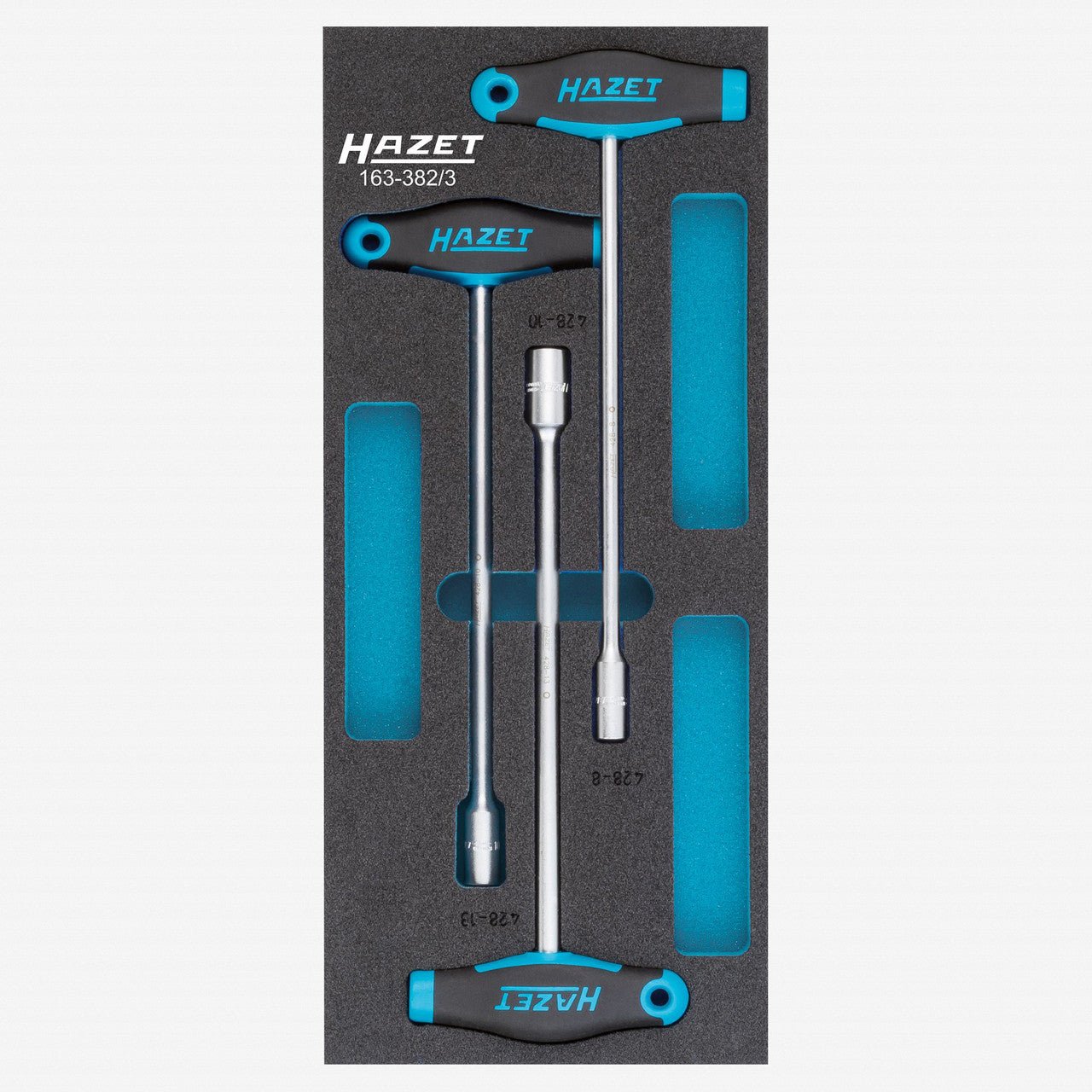Hazet 163 - 382/3 Metric T - handle Nutdriver Set, 3 Pieces - HZ163-382/3 - KC Tool