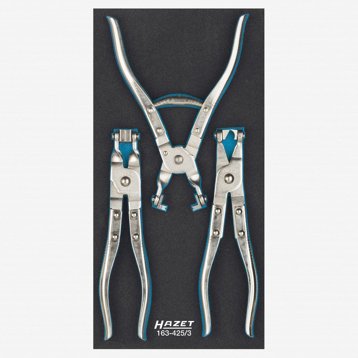 Hazet 163-425/3 Hose Clamp Pliers Set, 3 PIeces - HZ163-425/3 - KC Tool