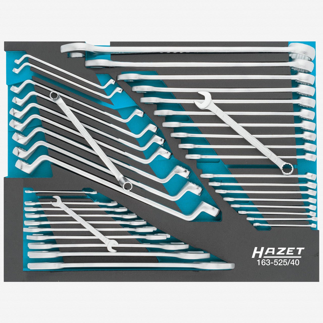 Hazet 163 - 525/40 Metric Wrench Set, 6 - 36mm, 40 Pieces - HZ163-525/40 - KC Tool
