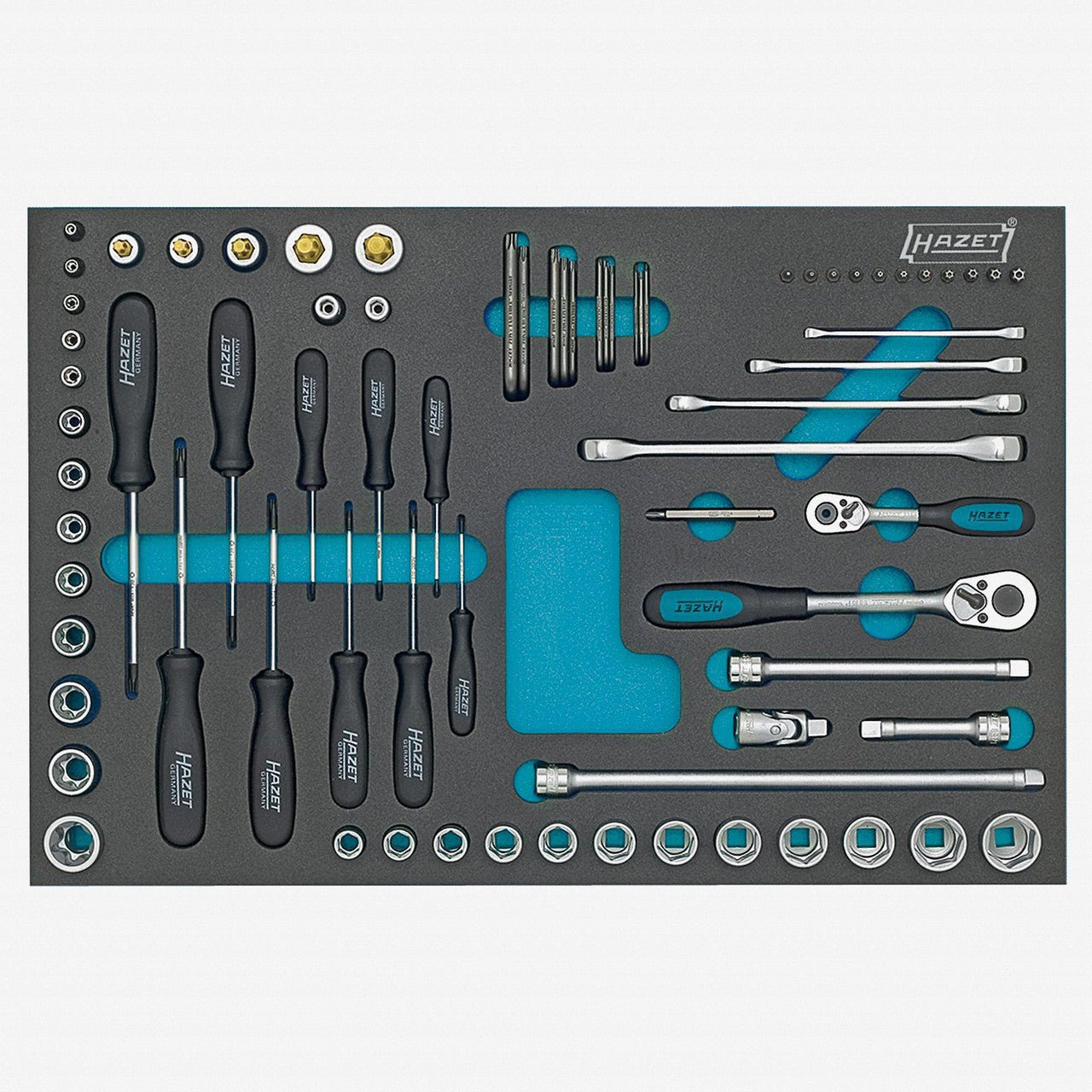 Hazet 163-53/75 Socket set, TORX® double box-end wrenches, sockets etc. - HZ163-53/75 - KC Tool