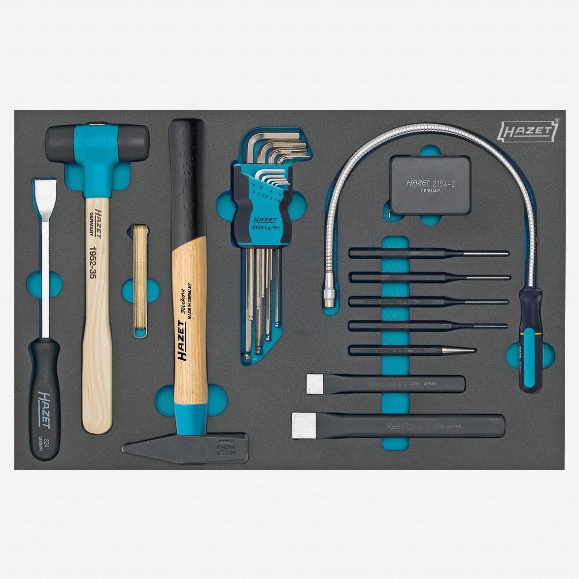 Hazet 163 - 60/22 Mechanic's Tool Set, 22 Pieces - HZ163-60/22 - KC Tool