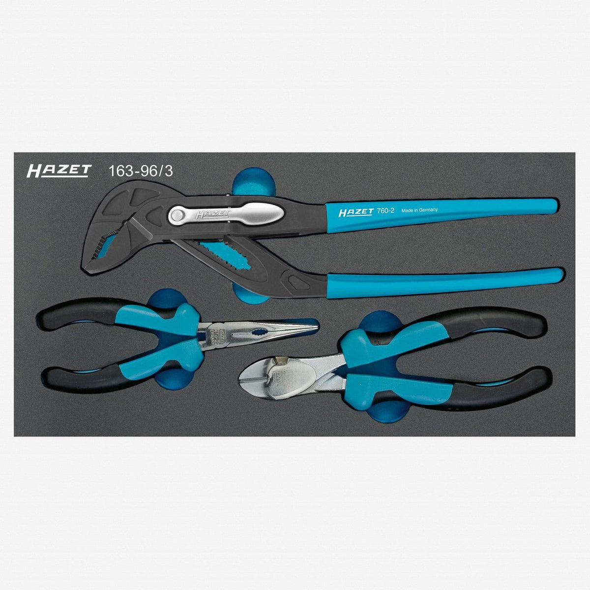 Hazet 163-96/3 Pliers Set, 3 Pieces - HZ163-96/3 - KC Tool