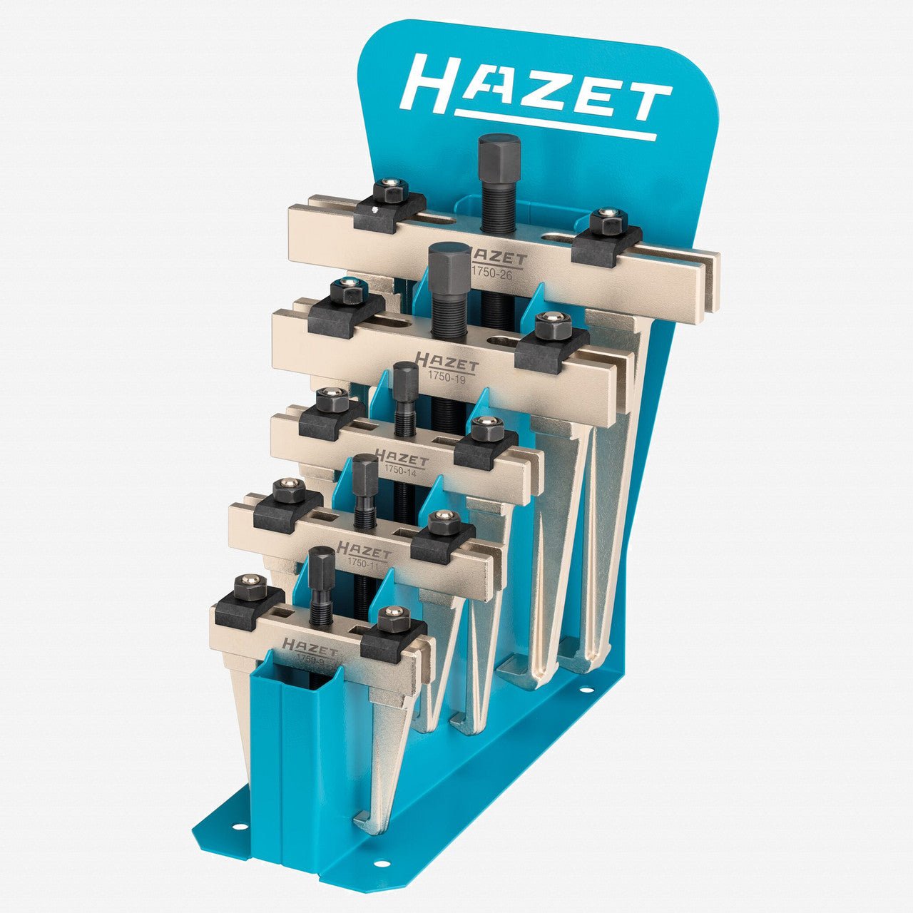 Hazet 1750/5 Quick - clamping 2 - Arm Puller Set, 5 Pieces - HZ1750/5 - KC Tool