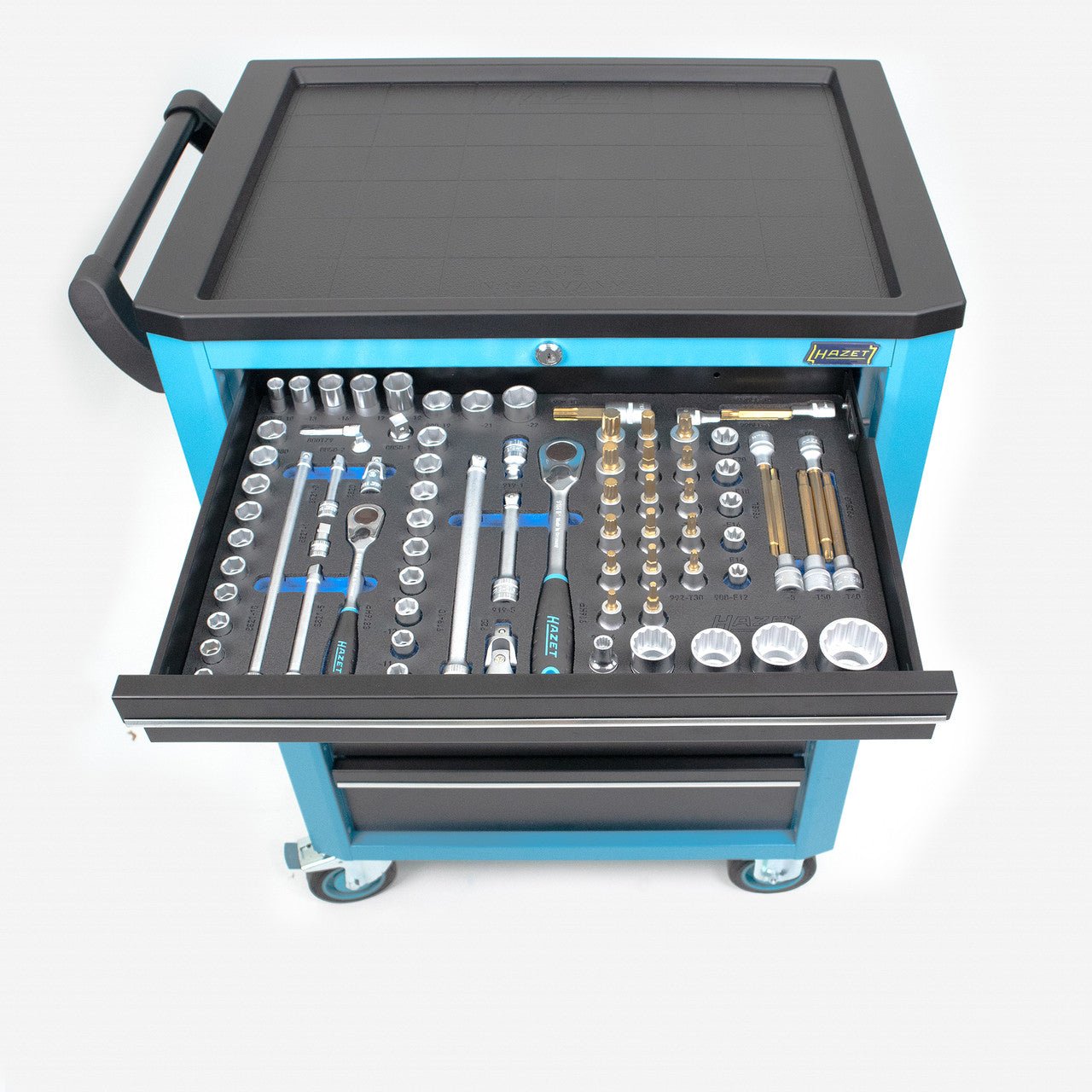 Hazet 176N - 7/292 Assistent Rolling Tool Cabinet with Tool Assortment, 292 Pieces - HZ176N-7/292 - KC Tool