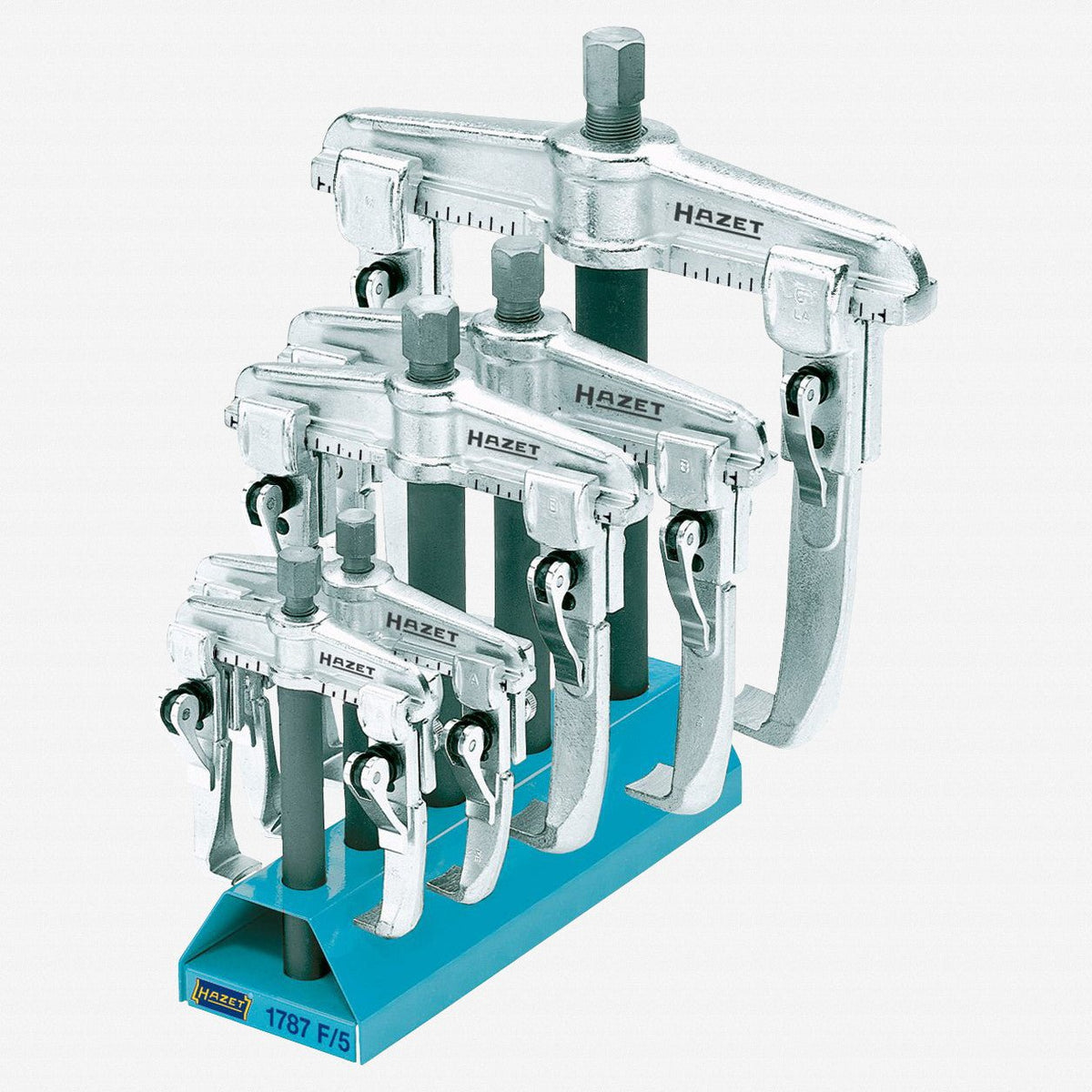 Hazet 1787F/5 Quick-clamping puller set, 2-arm - HZ1787F/5 - KC Tool