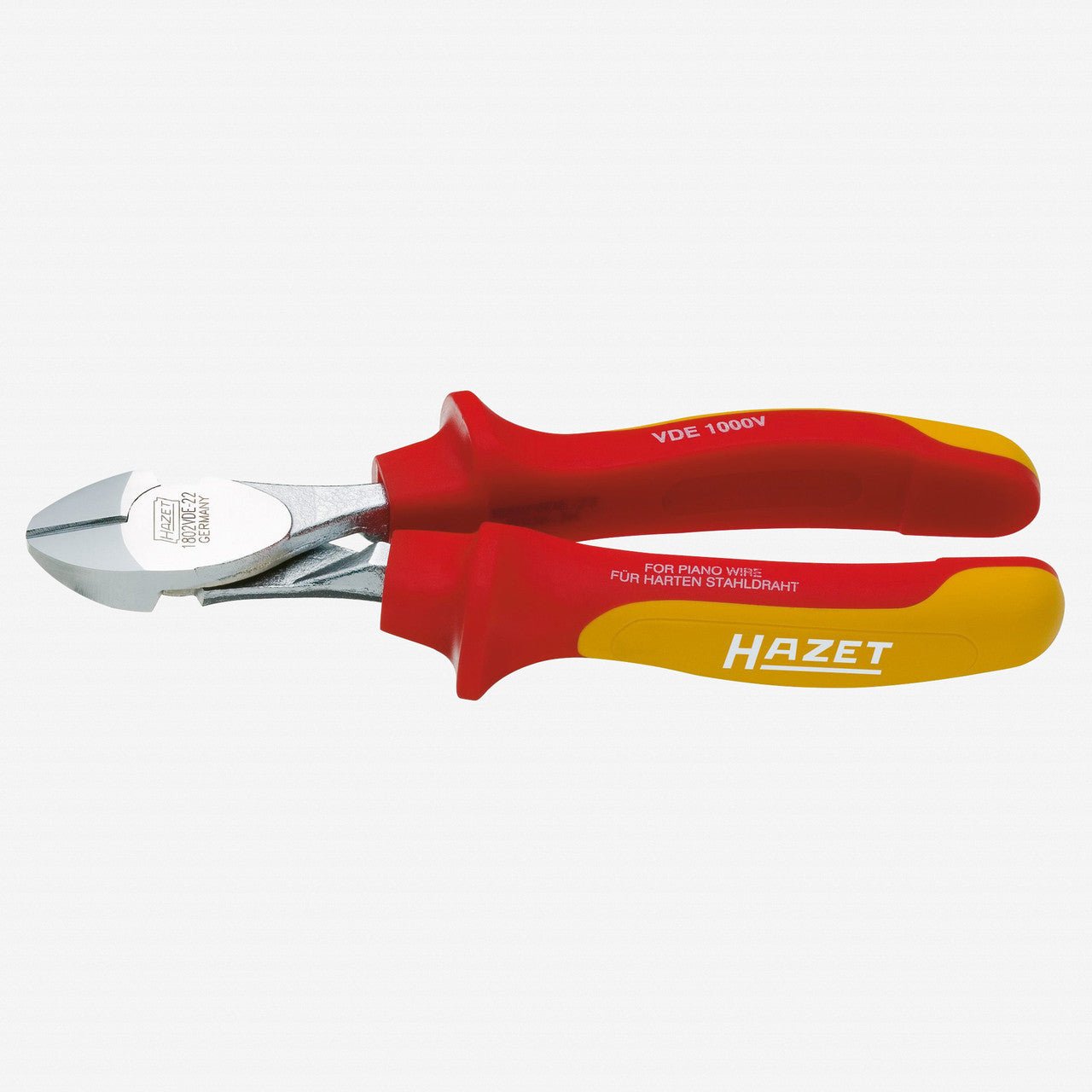 Hazet 1802VDE-22 VDE heavy-duty diagonal cutter 180mm - HZ1802VDE-22 - KC Tool