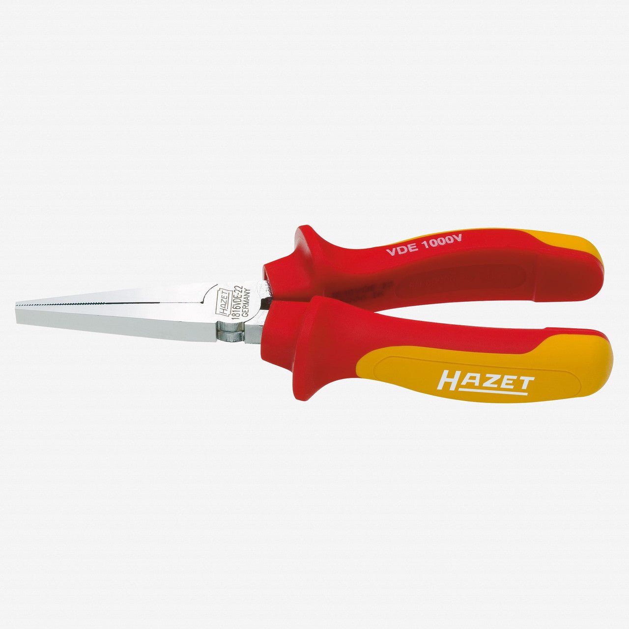 Hazet 1816VDE - 22 VDE flat nose pliers 160mm - HZ1816VDE-22 - KC Tool