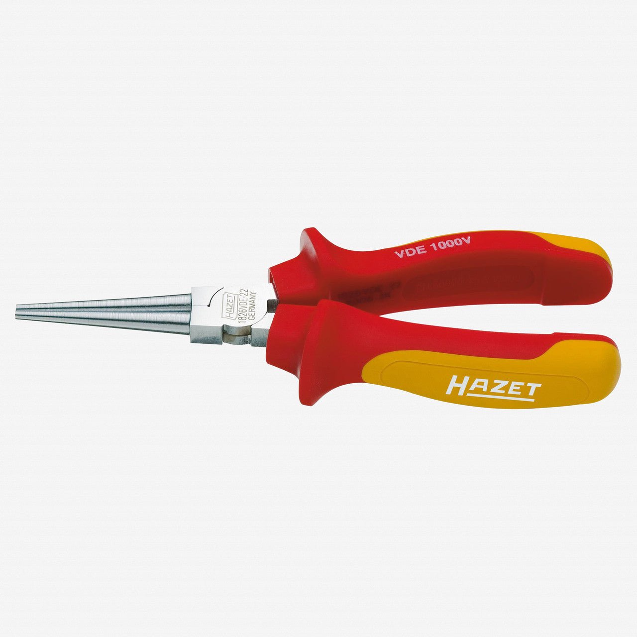 Hazet 1826VDE - 22 VDE round - nose pliers 160mm - HZ1826VDE-22 - KC Tool