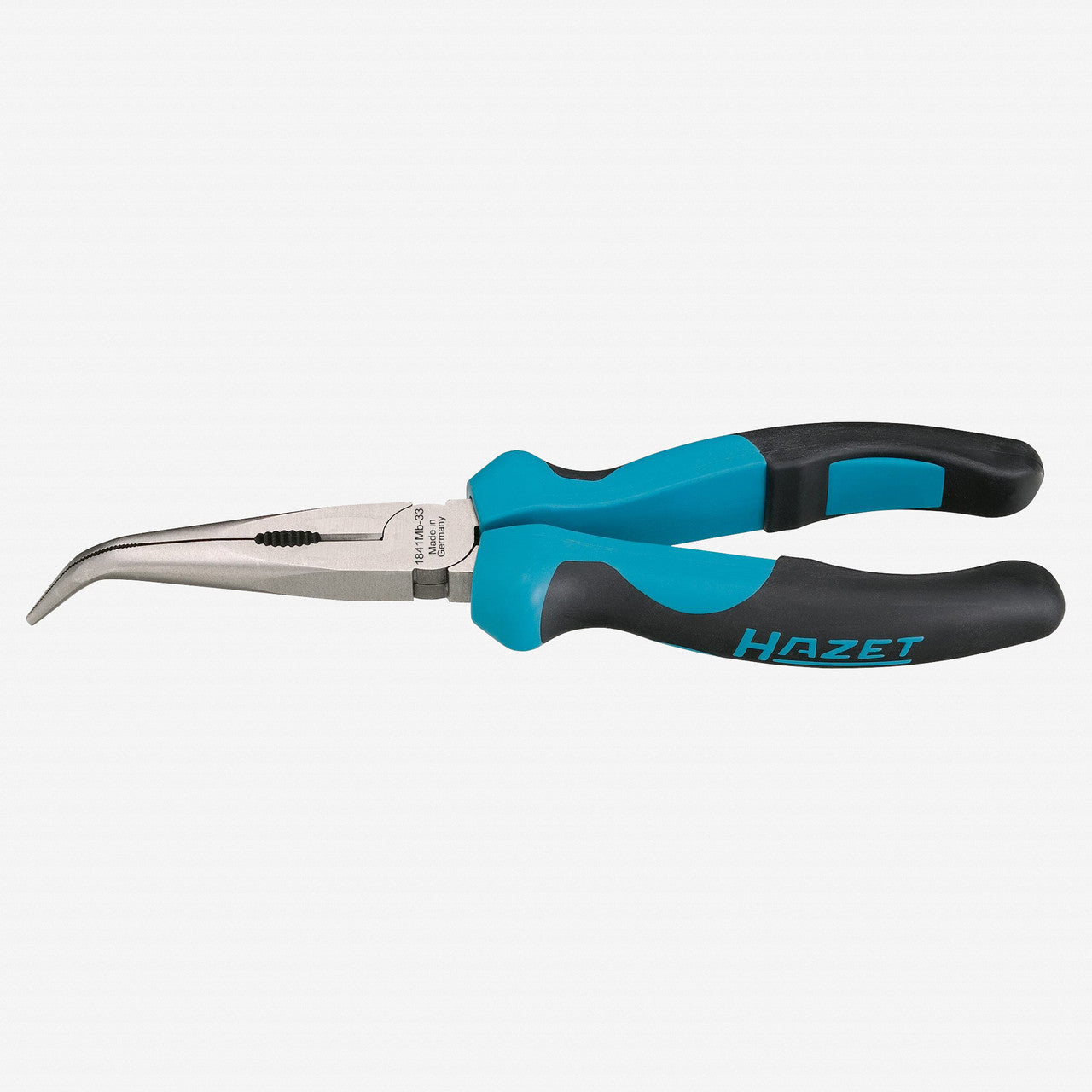Hazet 1841MB - 33 Snipe nose pliers curved jaws 200mm - HZ1841MB-33 - KC Tool
