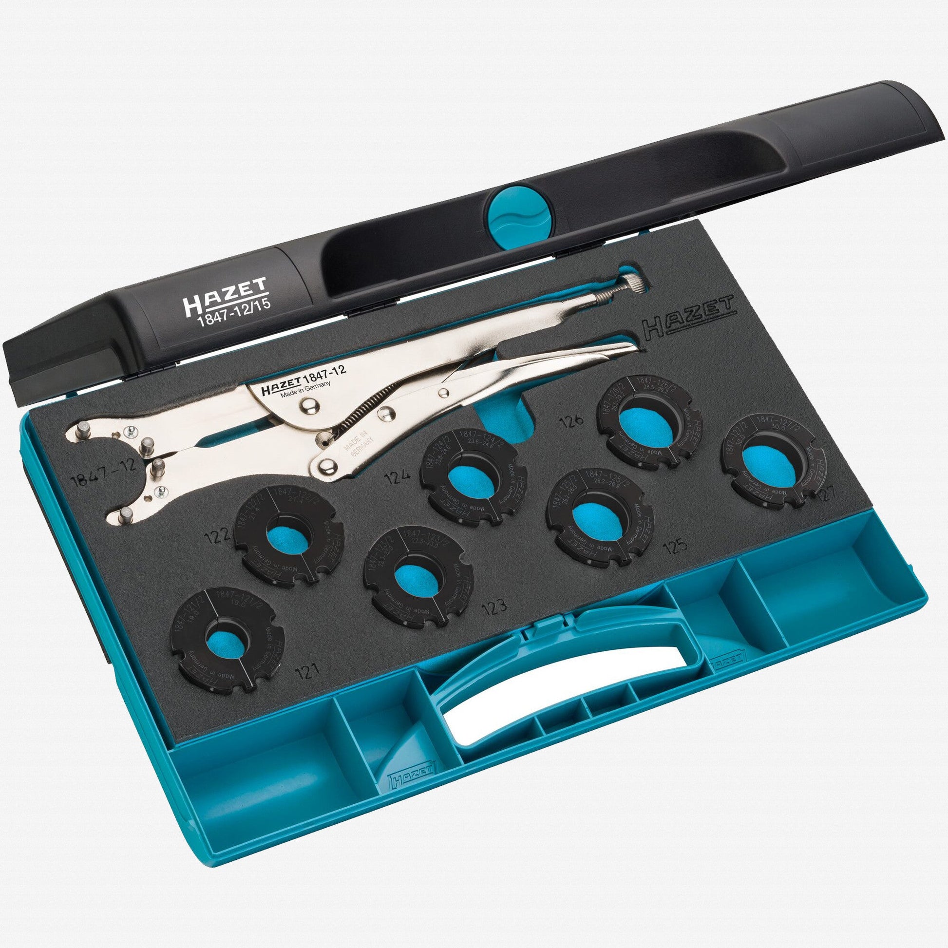 Hazet 1847-12/15 Driveshaft Circlip Pliers Set, 15 Pieces - HZ1847-12/15 - KC Tool