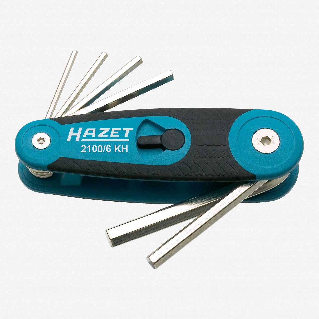 Hazet 2100/6 KH Hex Metric L - key Fold Up Set 2.5 - 8mm - HZ2100/6KH - KC Tool
