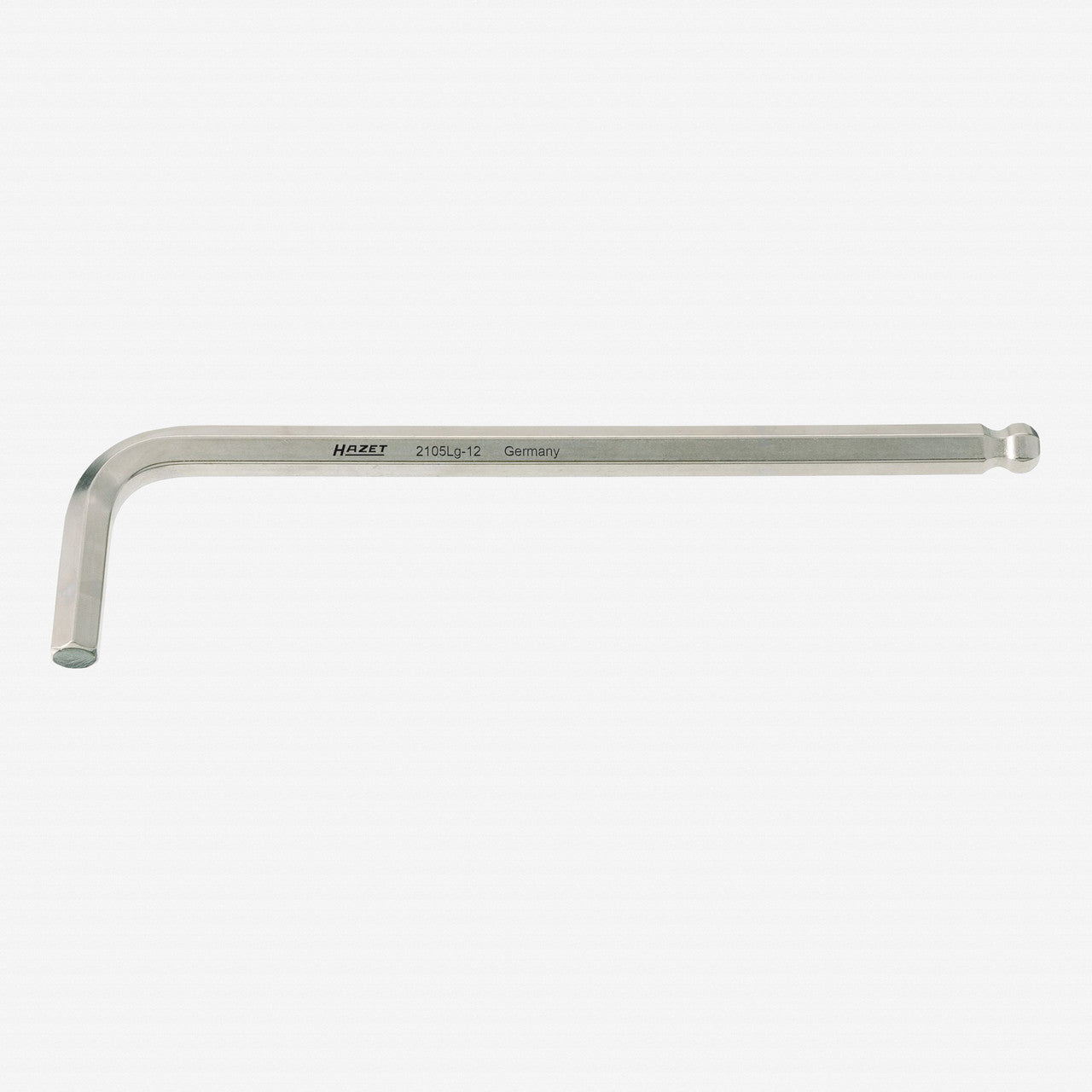 Hazet 2105LG-08 8mm Ball End Hex L-key Long - HZ2105LG-08 - KC Tool