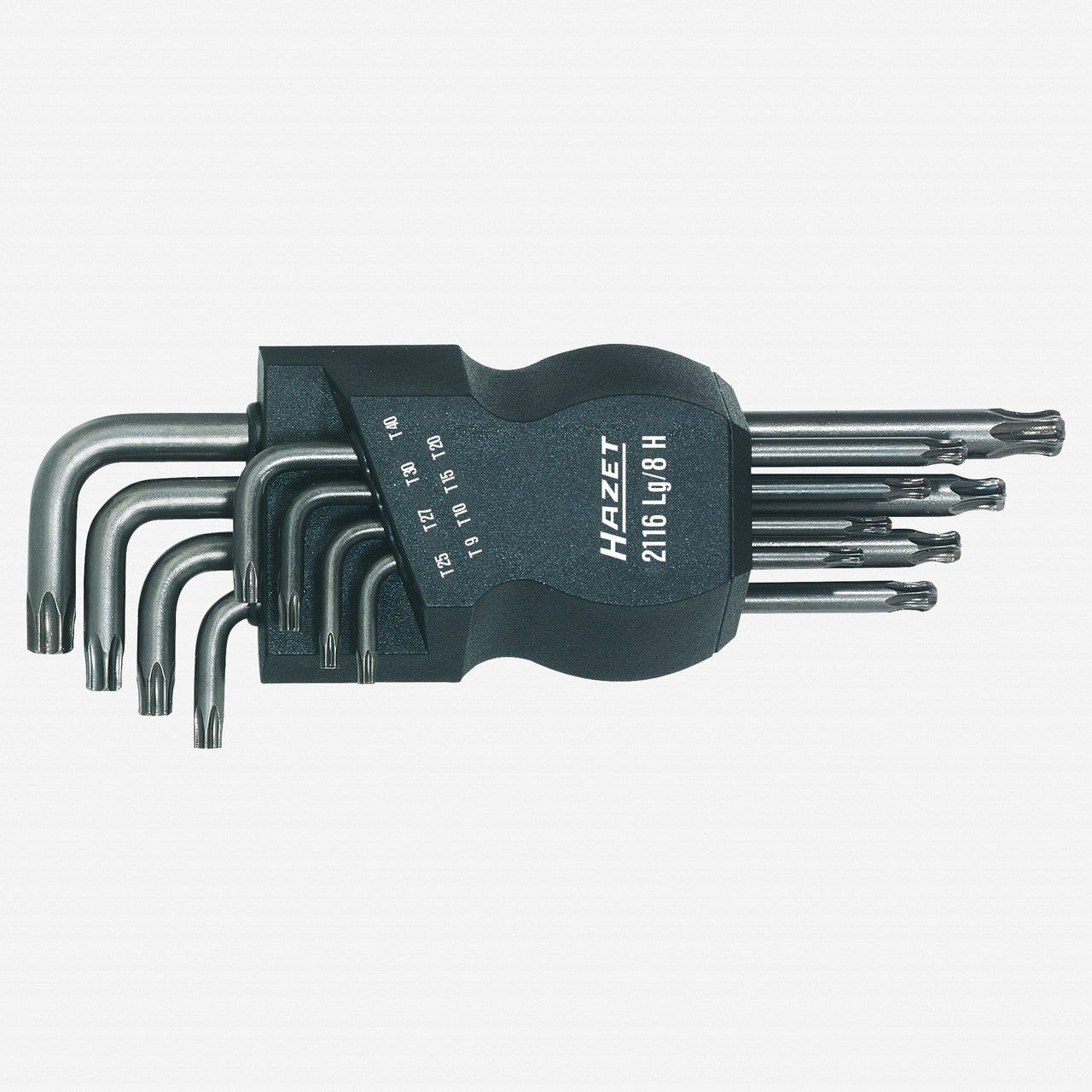 Hazet 2116LG/8H 8 Piece Torx L - key Set T9 - T40, 8 Pieces - HZ2116LG/8H - KC Tool