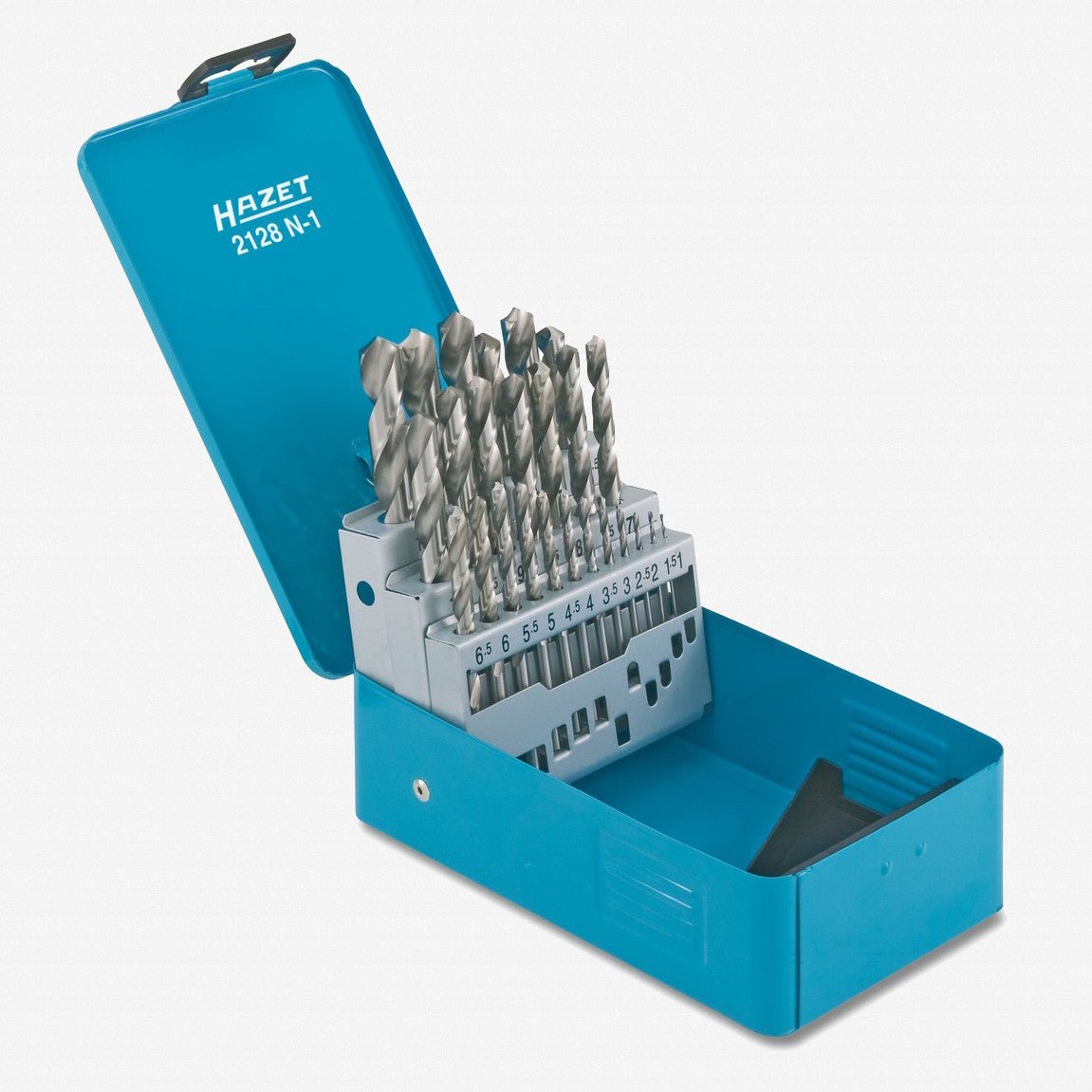 Hazet 2128N-1 HSS Twist Drill Bits in Case, 25 pcs - HZ2128N-1 - KC Tool
