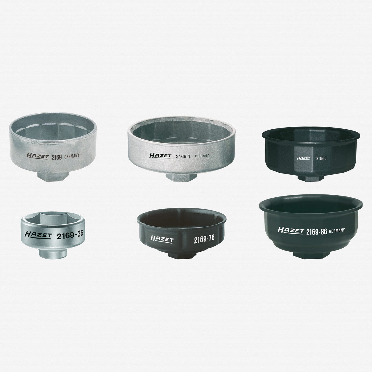 Hazet 2169/6 Oil filter wrench set - HZ2169/6 - KC Tool