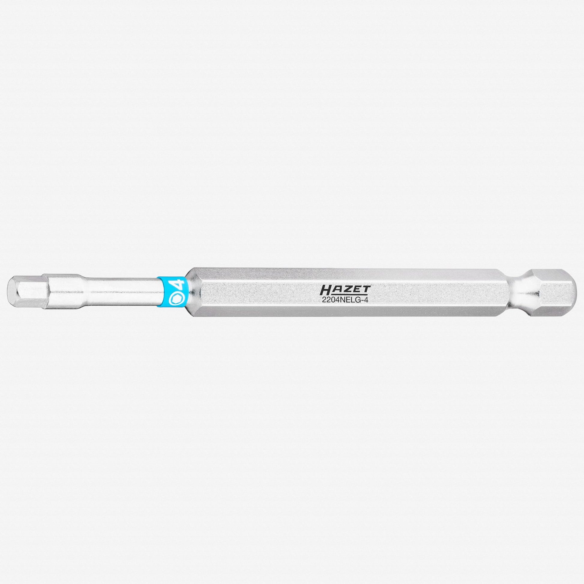 Hazet 2204NELG - 4 Extra - Long Metric Hex Torsion Bit, 4 x 89 mm, 1/4" Drive - HZ2204NELG-4 - KC Tool