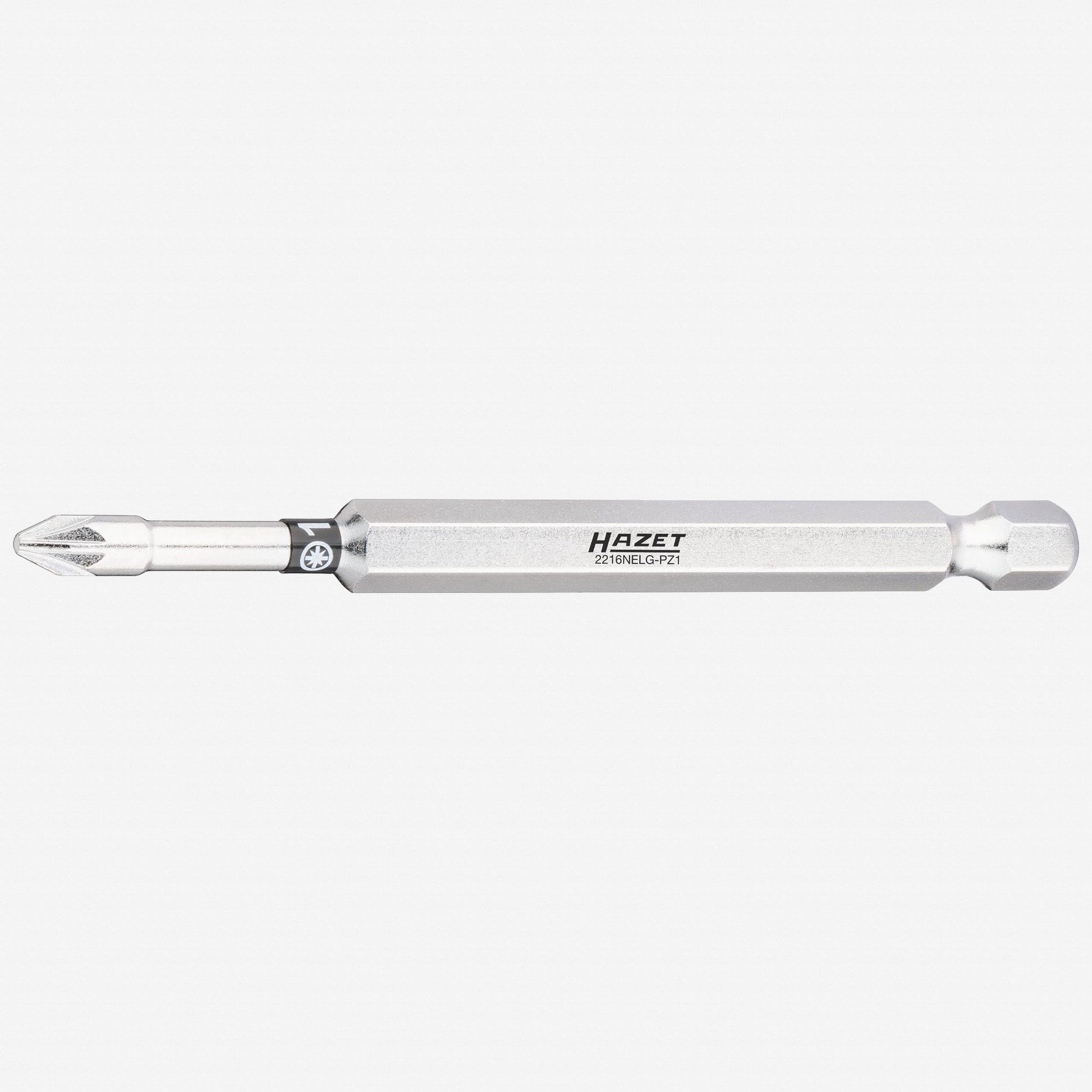 Hazet 2216NELG - PZ1 Extra - Long Pozidriv 1 x 89 mm Torsion Bit, 1/4" Drive - HZ2216NELG-PZ1 - KC Tool