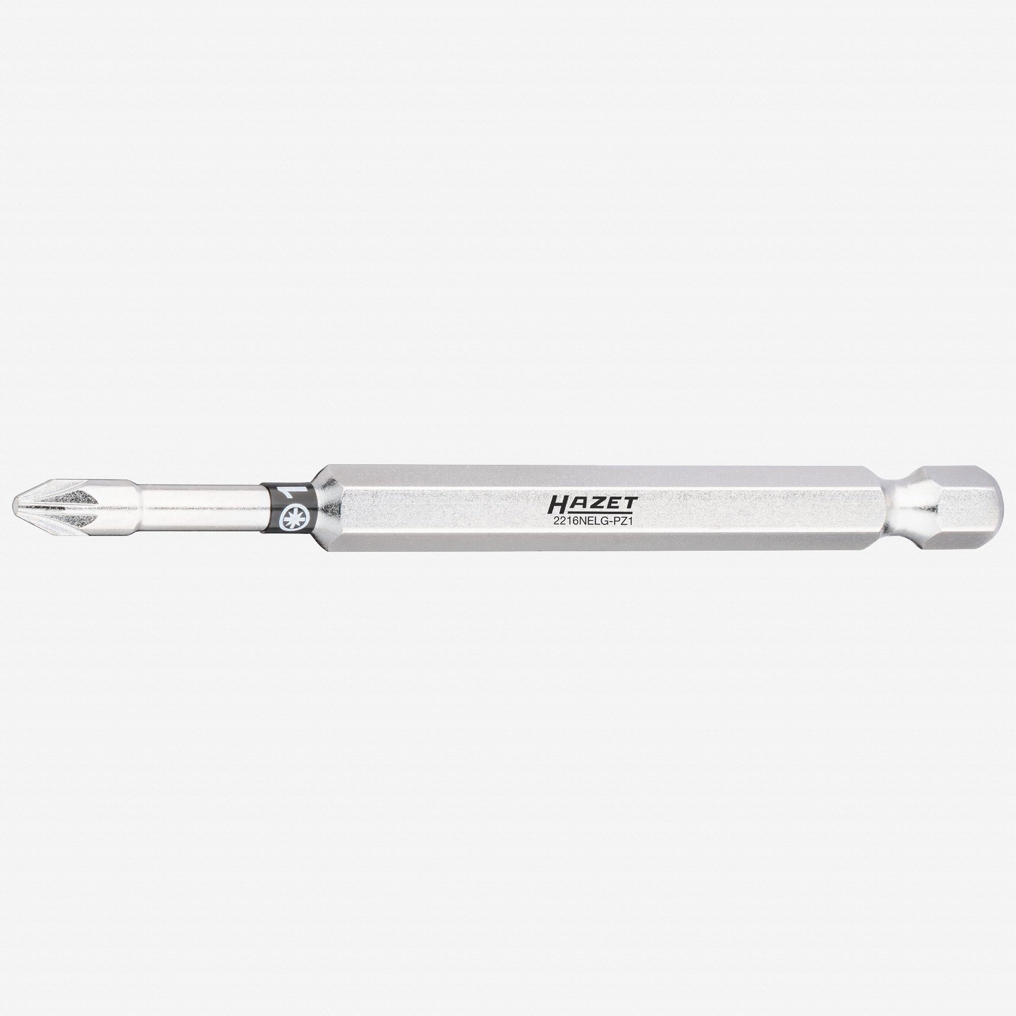 Hazet 2216NELG - PZ1 Extra - Long Pozidriv 1 x 89 mm Torsion Bit, 1/4" Drive - HZ2216NELG-PZ1 - KC Tool
