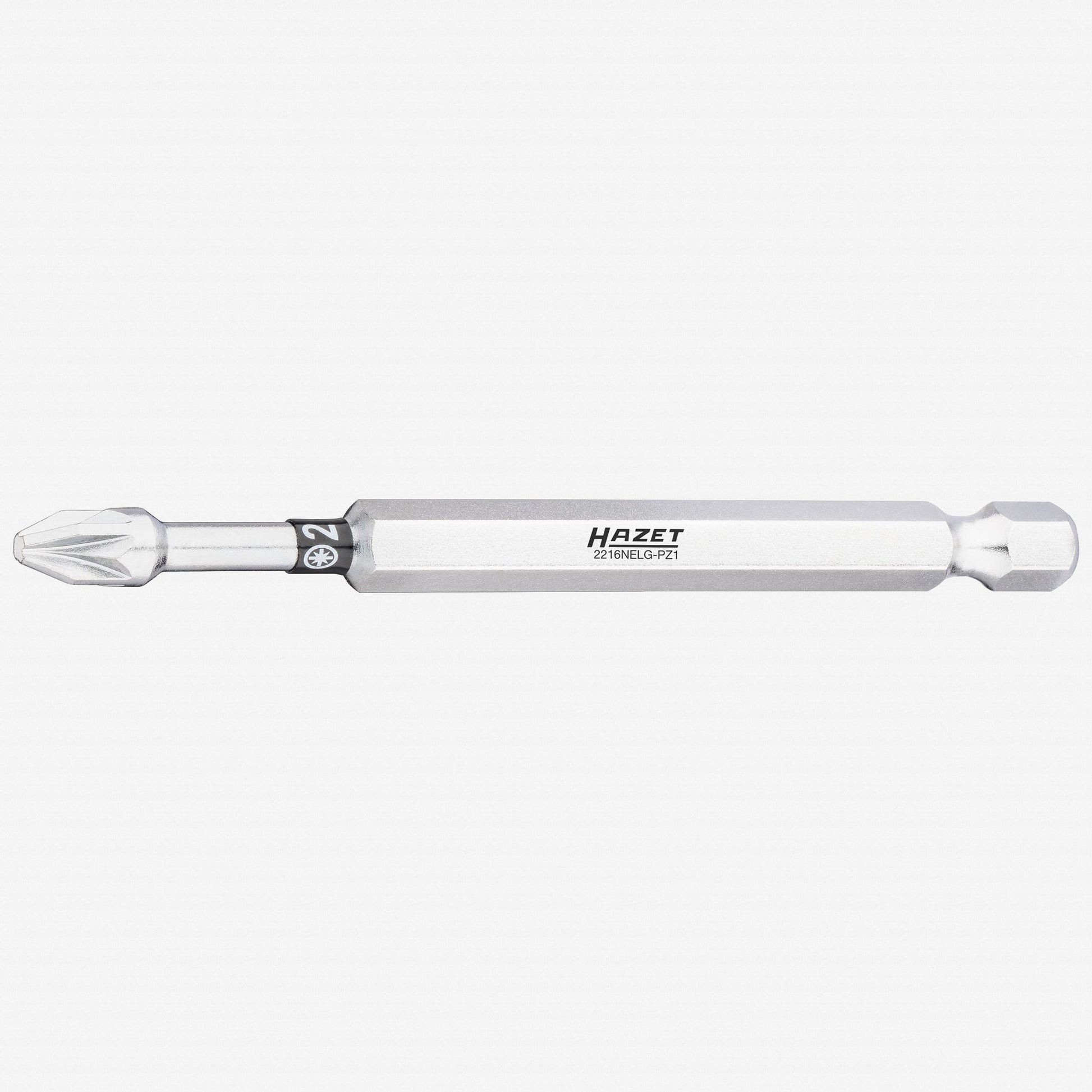 Hazet 2216NELG - PZ2 Extra - Long Pozidriv 2 x 89 mm Torsion Bit, 1/4" Drive - HZ2216NELG-PZ2 - KC Tool