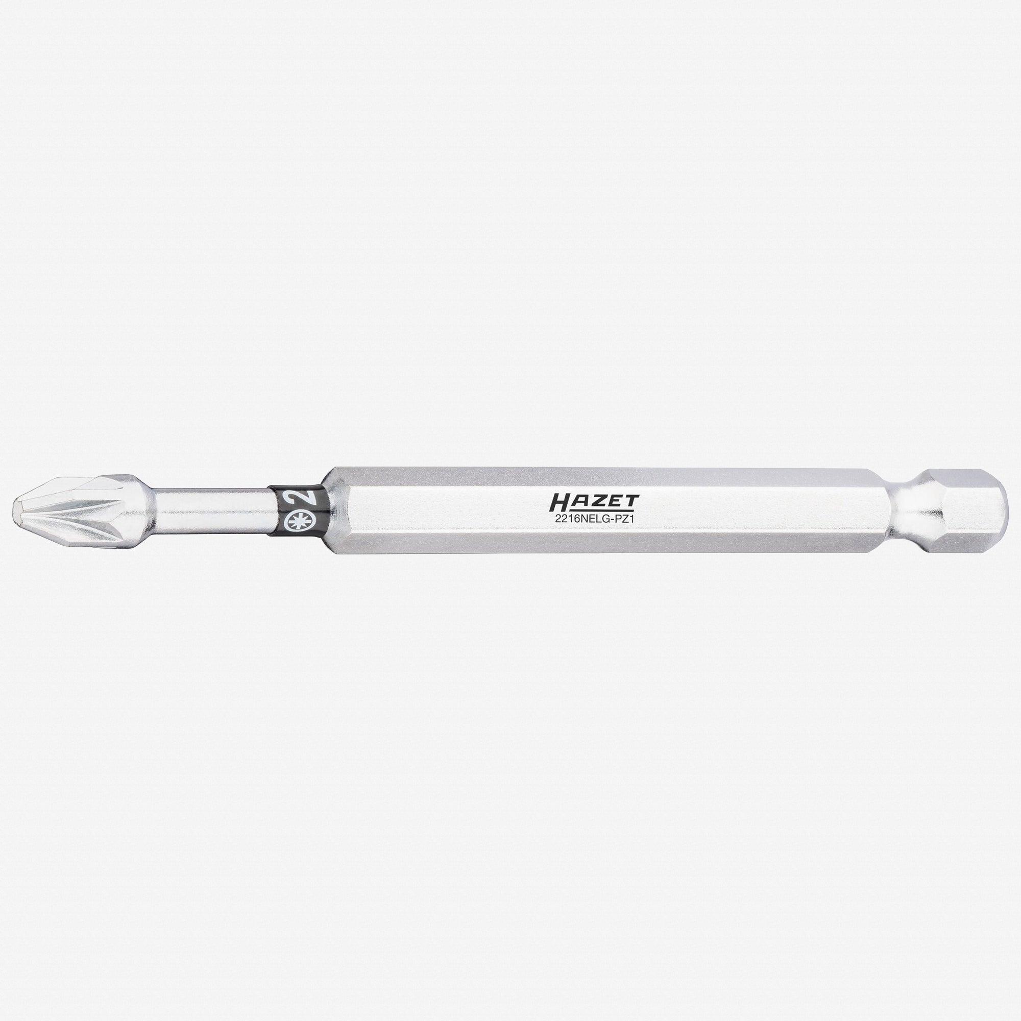 Hazet 2216NELG - PZ2 Extra - Long Pozidriv 2 x 89 mm Torsion Bit, 1/4" Drive - HZ2216NELG-PZ2 - KC Tool