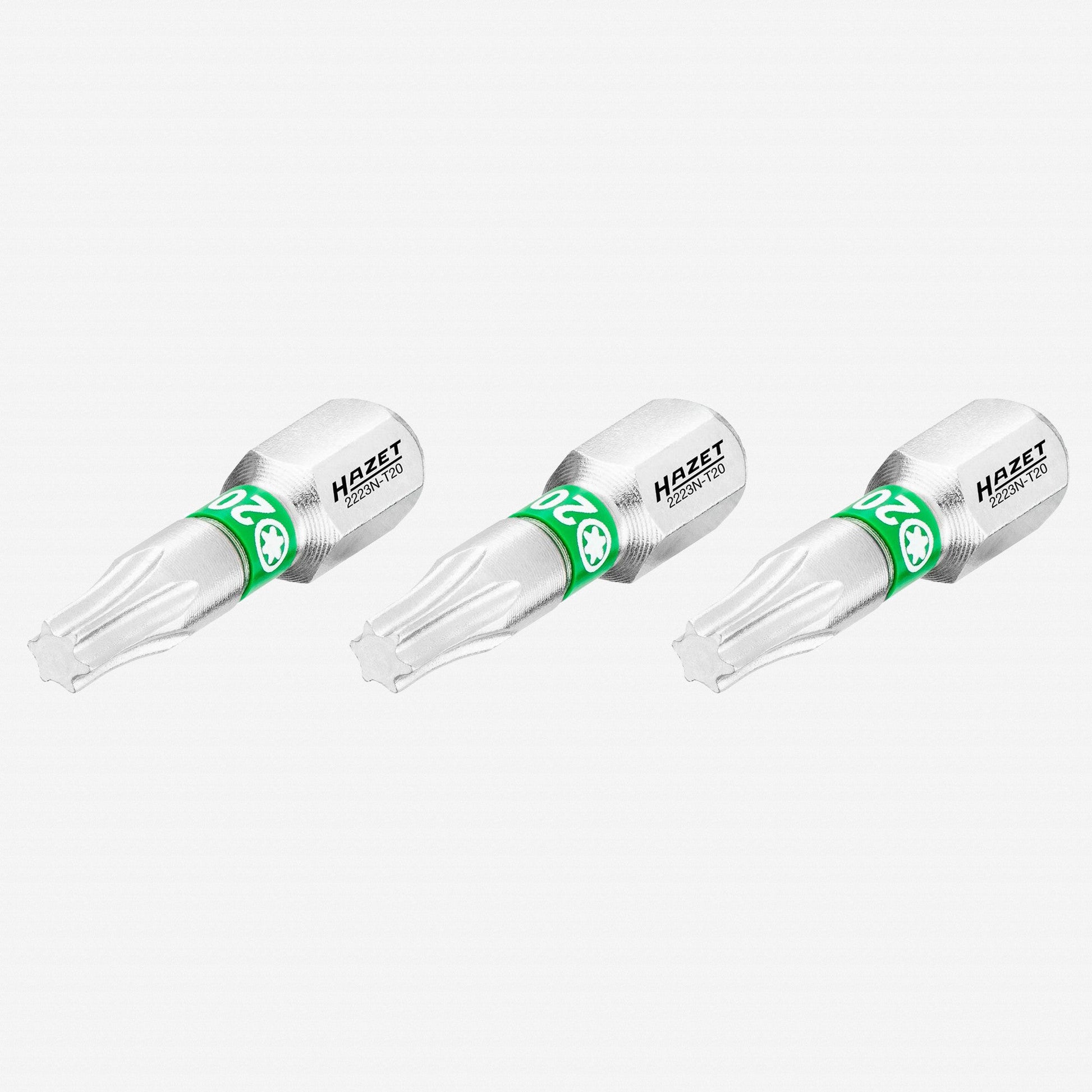 Hazet 2223N-T20/3 TORX® T20 x 25 mm Torsion Bit, 3 Pieces - HZ2223N-T20/3 - KC Tool