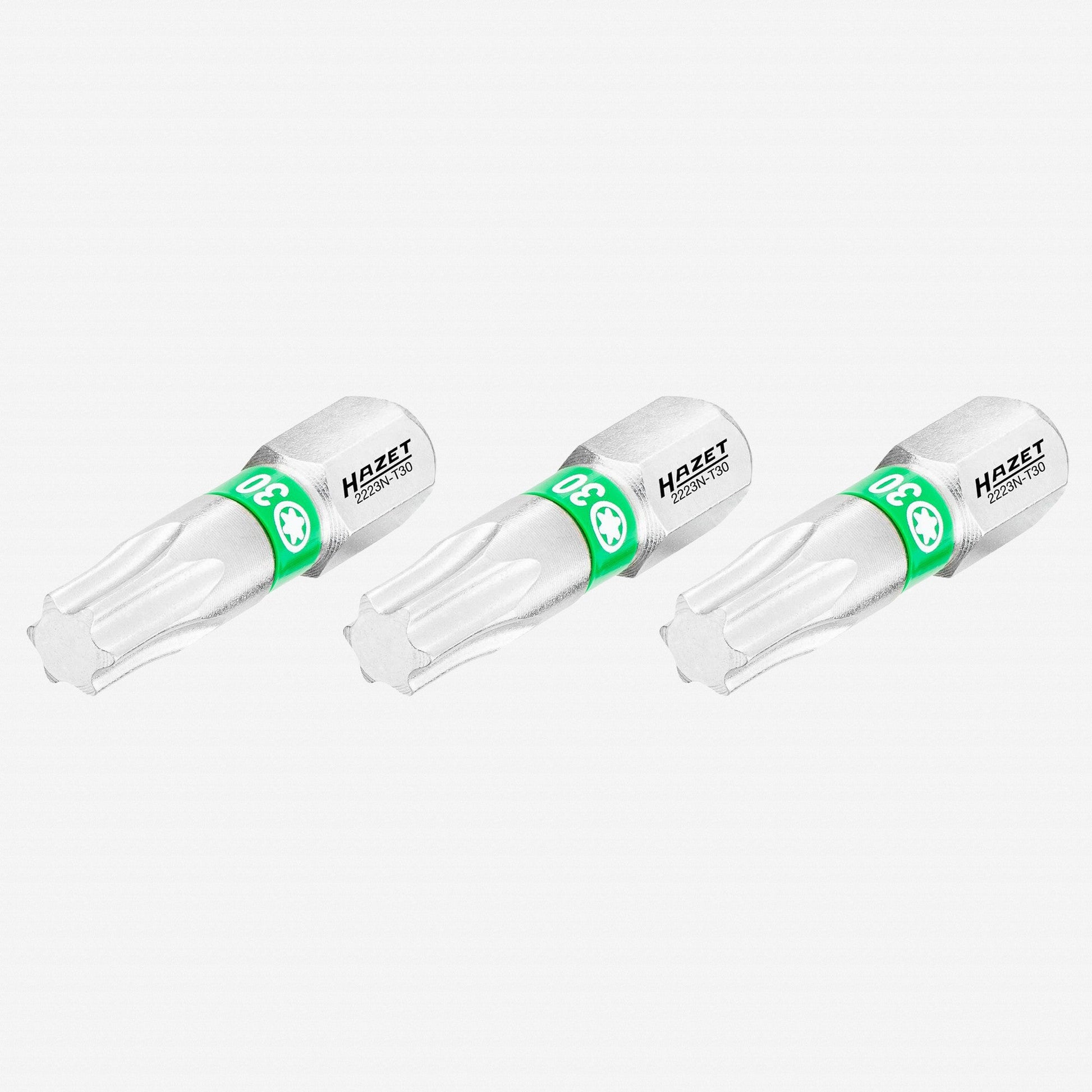 Hazet 2223N-T30/3 TORX® T30 x 25 mm Torsion Bit, 3 Pieces - HZ2223N-T30/3 - KC Tool