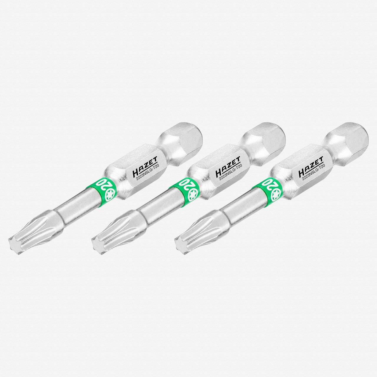 Hazet 2223NSLG - T20/3 Torx T20 x 50 mm Torsion Bit, 3 Pieces - HZ2223NSLG-T20/3 - KC Tool