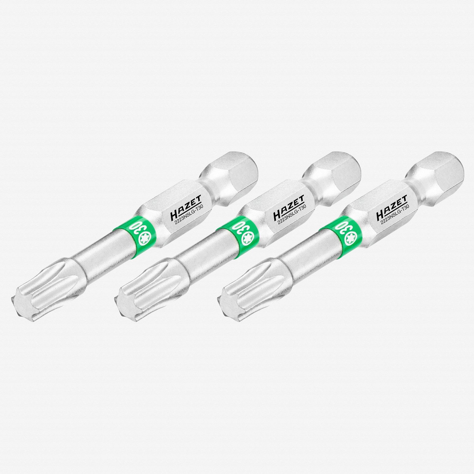 Hazet 2223NSLG-T30/3 TORX® T30 x 50 mm Torsion Bit, 3 Pieces - HZ2223NSLG-T30/3 - KC Tool