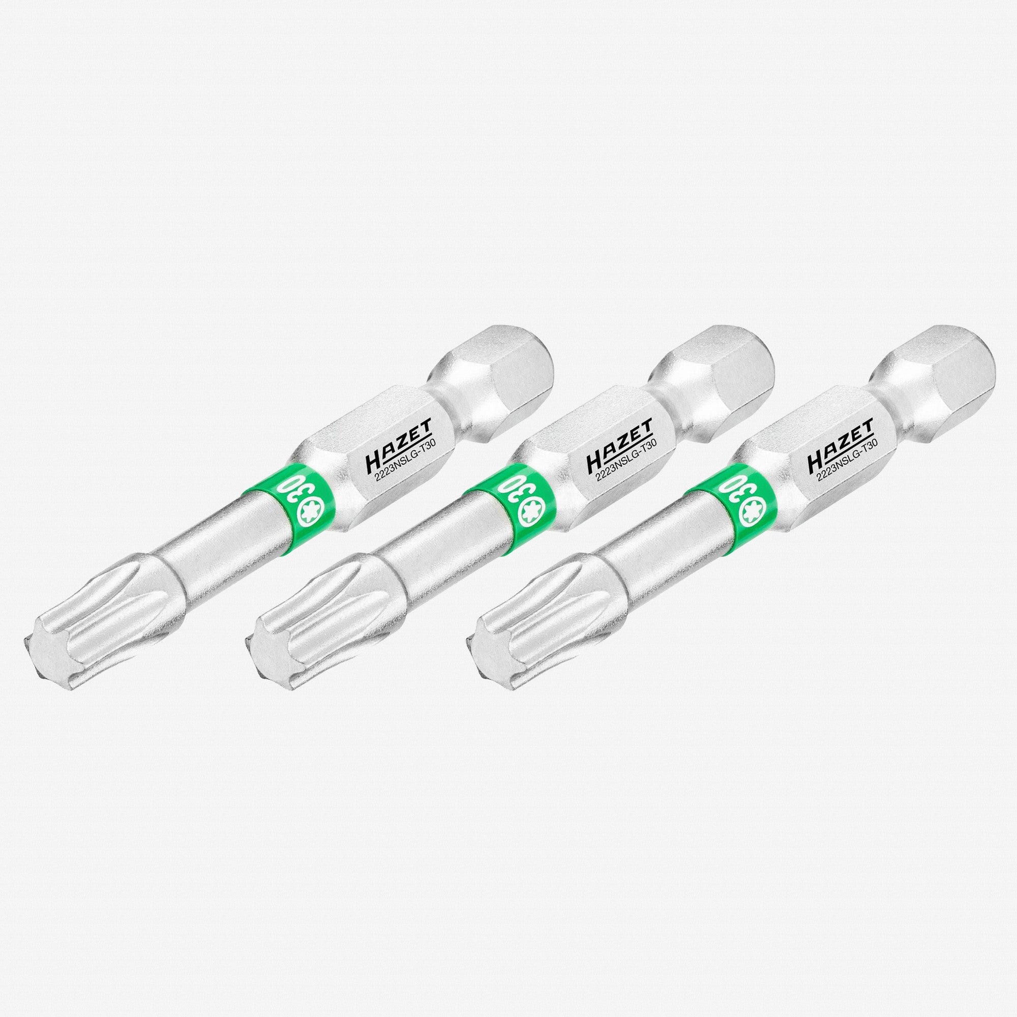 Hazet 2223NSLG-T30/3 TORX® T30 x 50 mm Torsion Bit, 3 Pieces - HZ2223NSLG-T30/3 - KC Tool