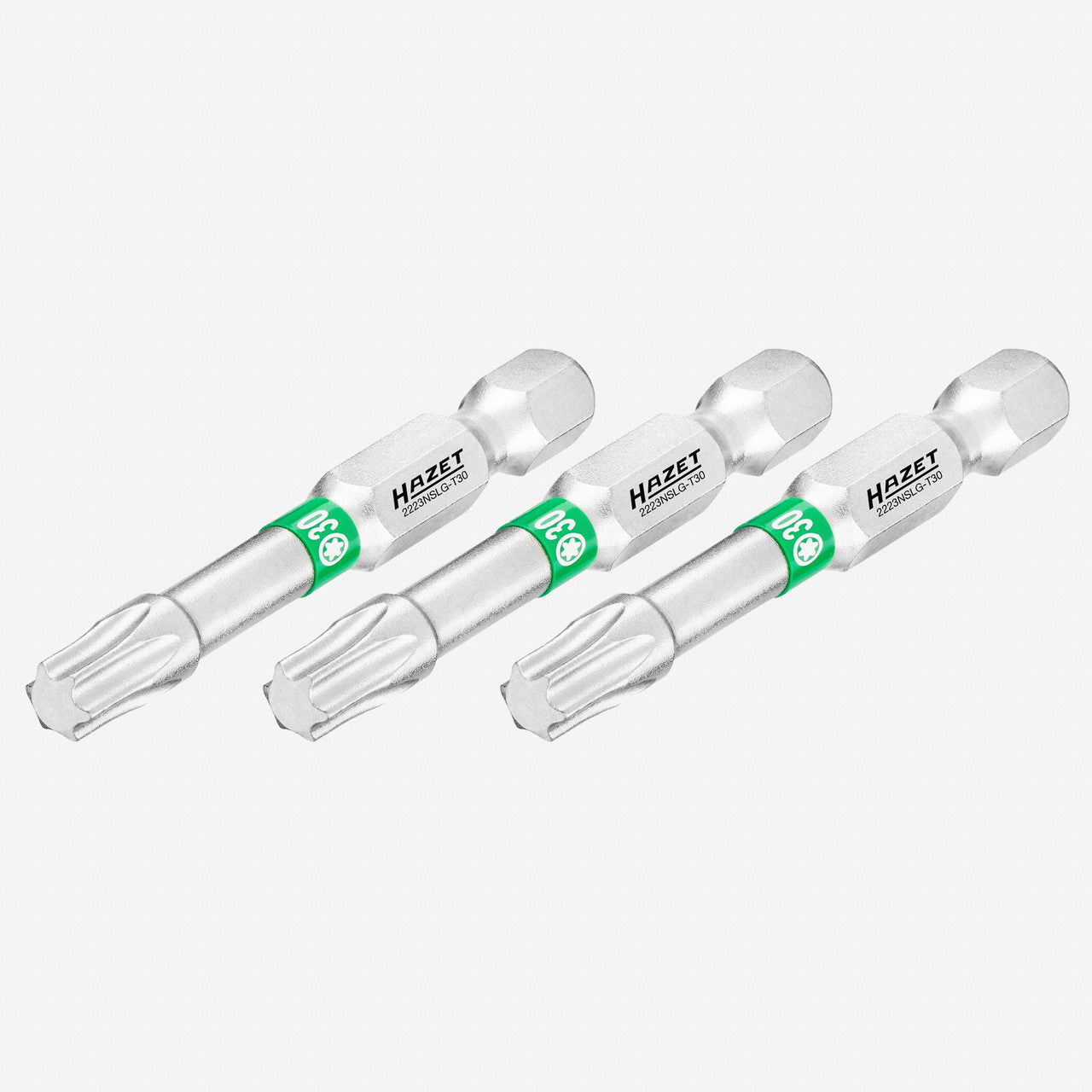 Hazet 2223NSLG - T30/3 Torx T30 x 50 mm Torsion Bit, 3 Pieces - HZ2223NSLG-T30/3 - KC Tool