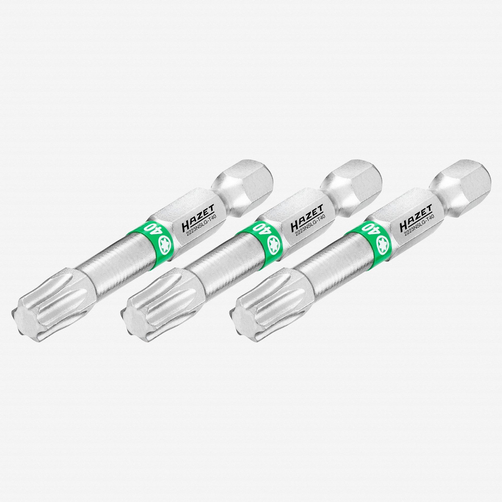 Hazet 2223NSLG-T40/3 TORX® T40 x 50 mm Torsion Bit, 3 Pieces - HZ2223NSLG-T40/3 - KC Tool