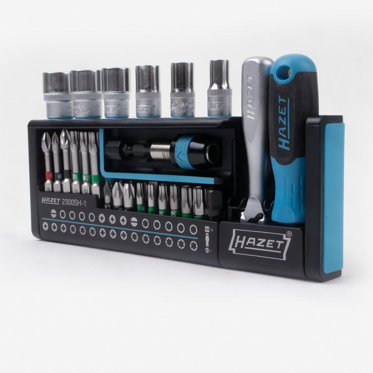 Hazet 2300SH - 1 Smartholder 1/4" Socket/Bit Set, 39 Pieces - HZ2300SH-1 - KC Tool