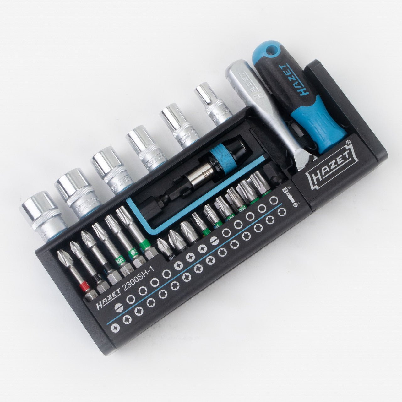 Hazet 2300SH - 1 Smartholder 1/4" Socket/Bit Set, 39 Pieces - HZ2300SH-1 - KC Tool