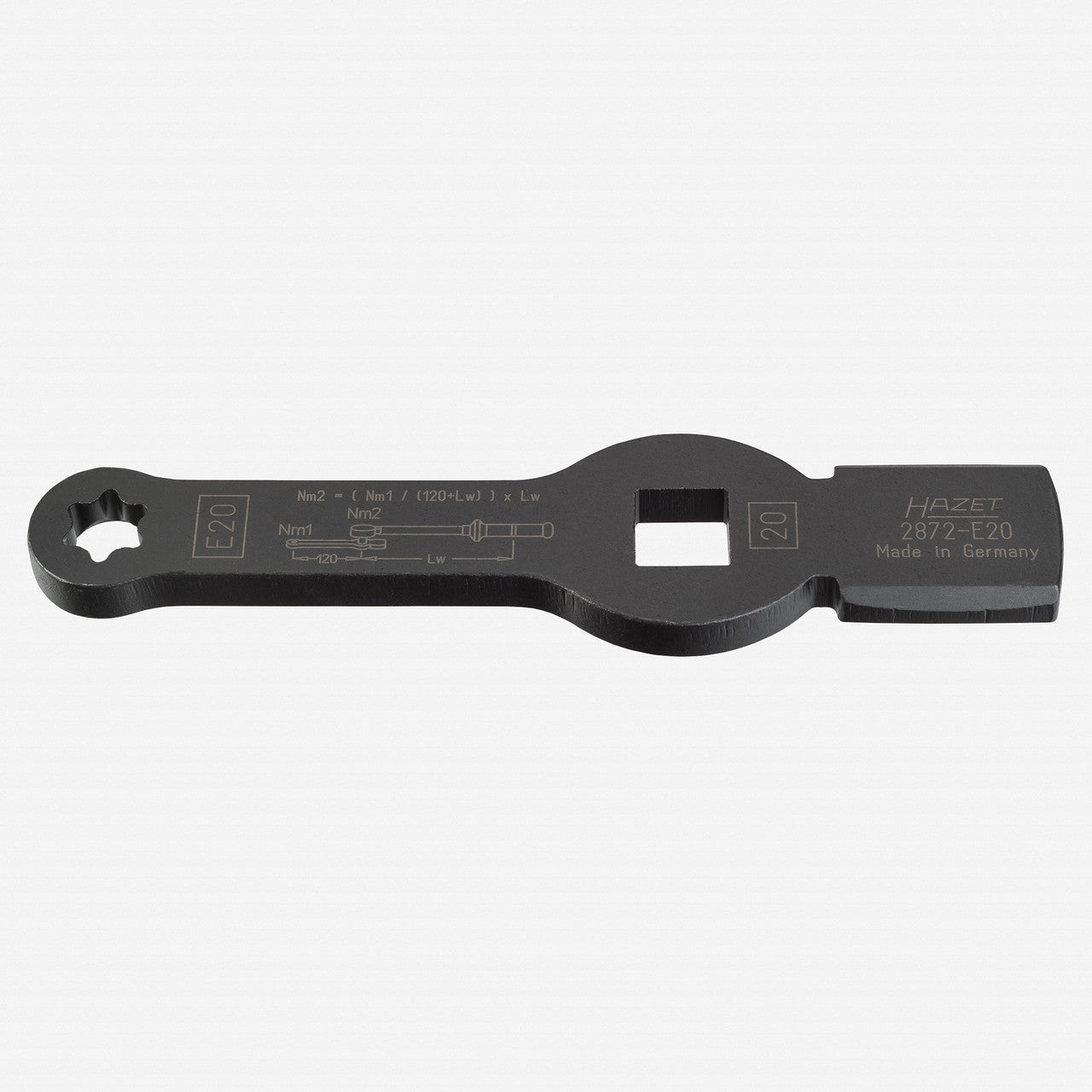 Hazet 2872 - E20 External Torx Slogging Wrench with 2 Striking Faces, Size E20 - HZ2872-E20 - KC Tool