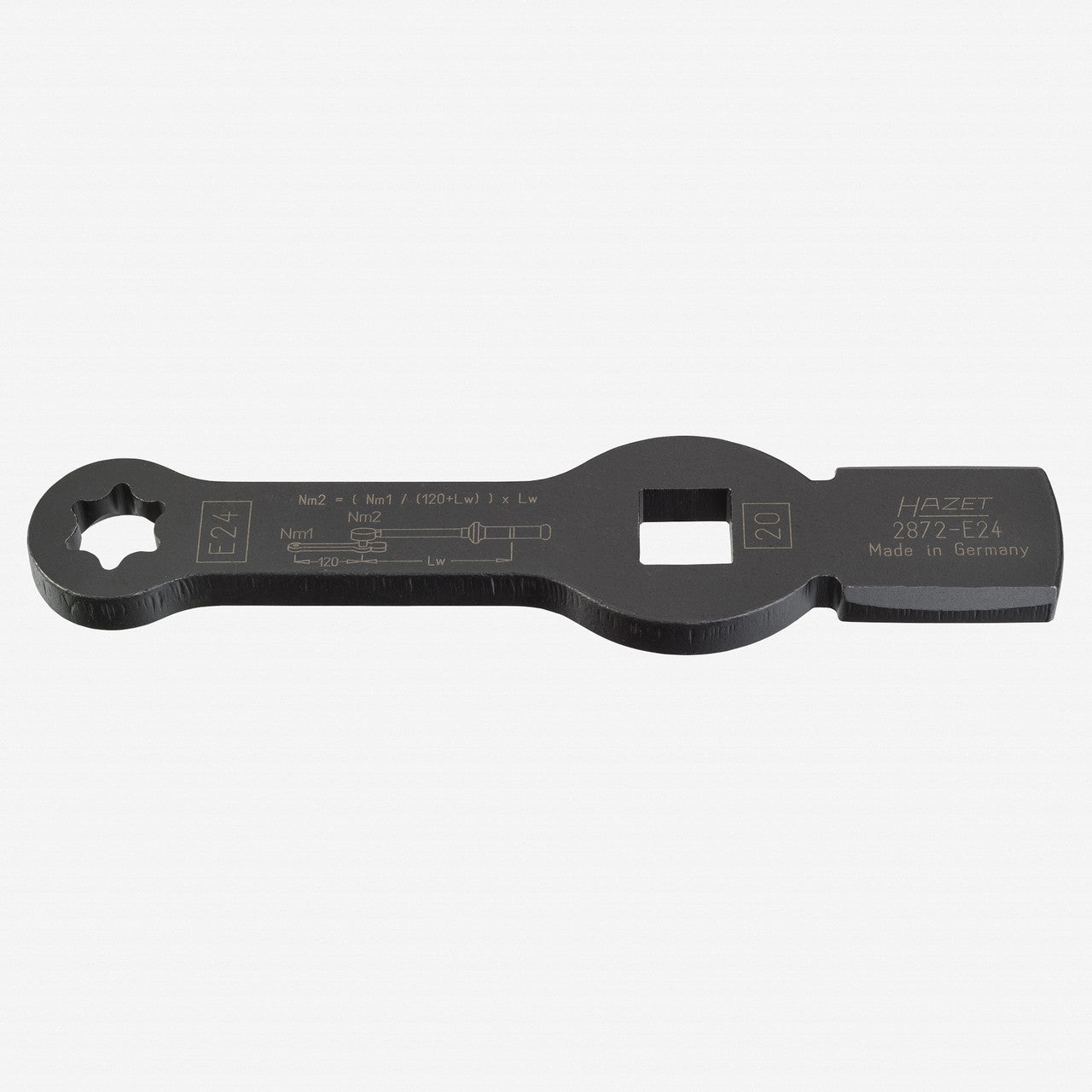 Hazet 2872 - E24 External Torx Slogging Wrench with 2 Striking Faces, Size E24 - HZ2872-E24 - KC Tool
