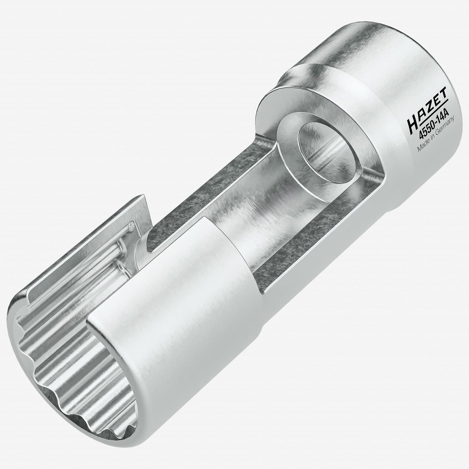 Hazet 4550 - 14A 14 mm Injection Line Socket, 3/8" Drive, 12 - Point Profile - HZ4550-14A - KC Tool