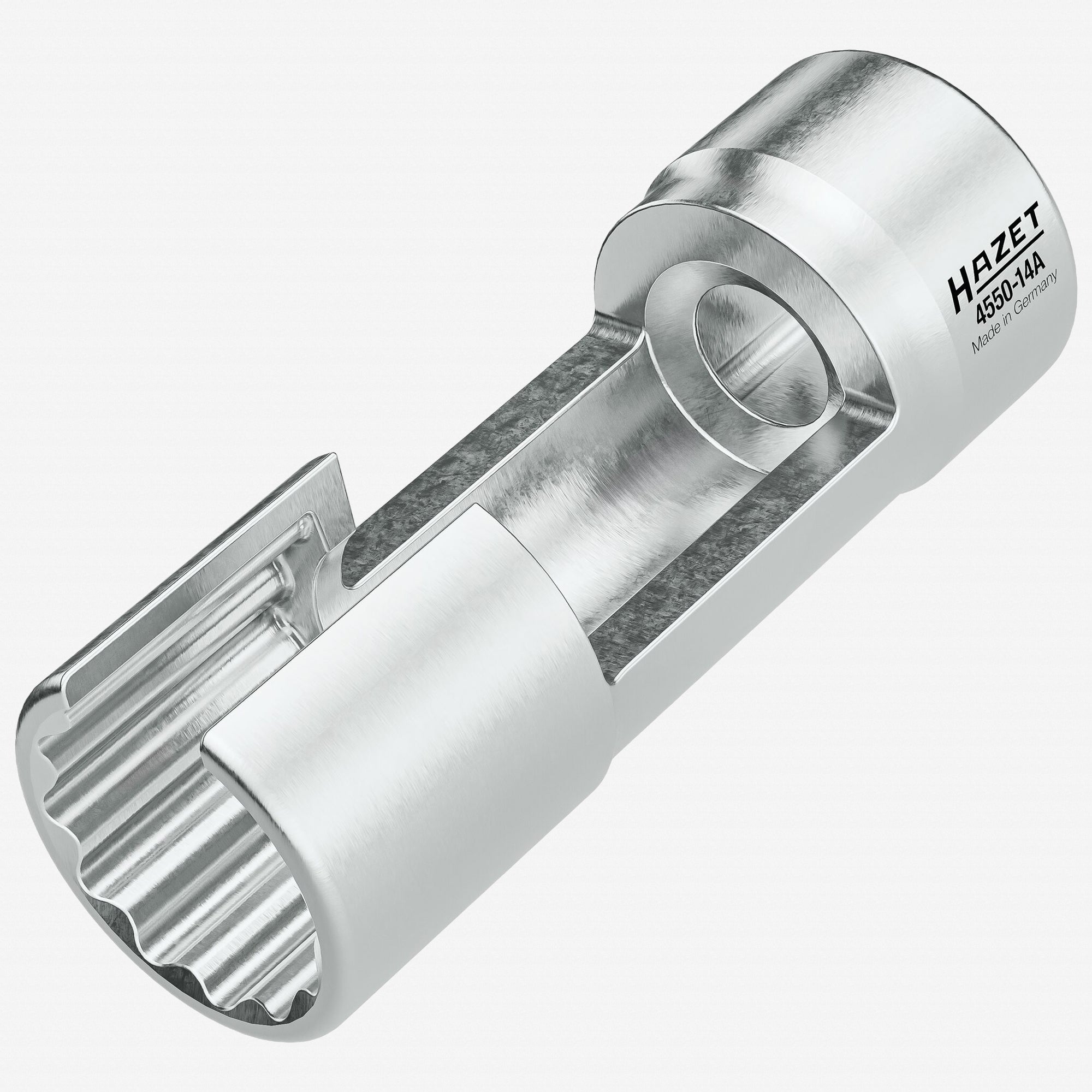 Hazet 4550 - 14A 14 mm Injection Line Socket, 3/8" Drive, 12 - Point Profile - HZ4550-14A - KC Tool