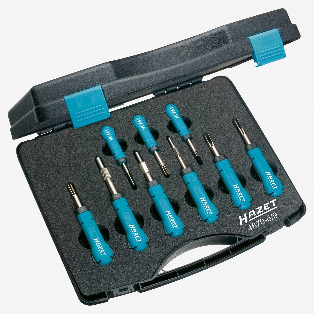 Hazet 4670 - 6/9 SYSTEM cable release tool assortment - HZ4670-6/9 - KC Tool